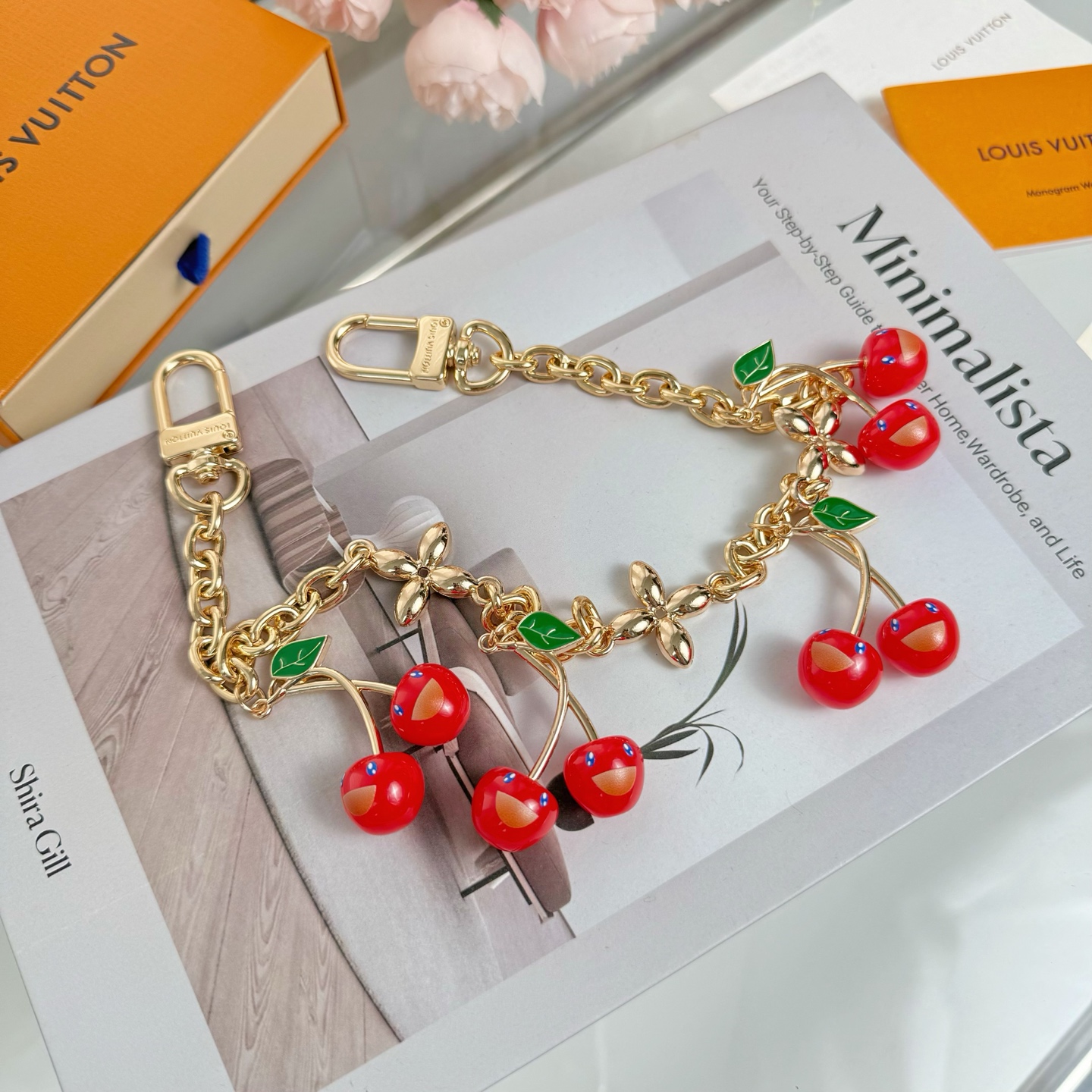 LV x TM CERISE Cherry Bag Charm Chain