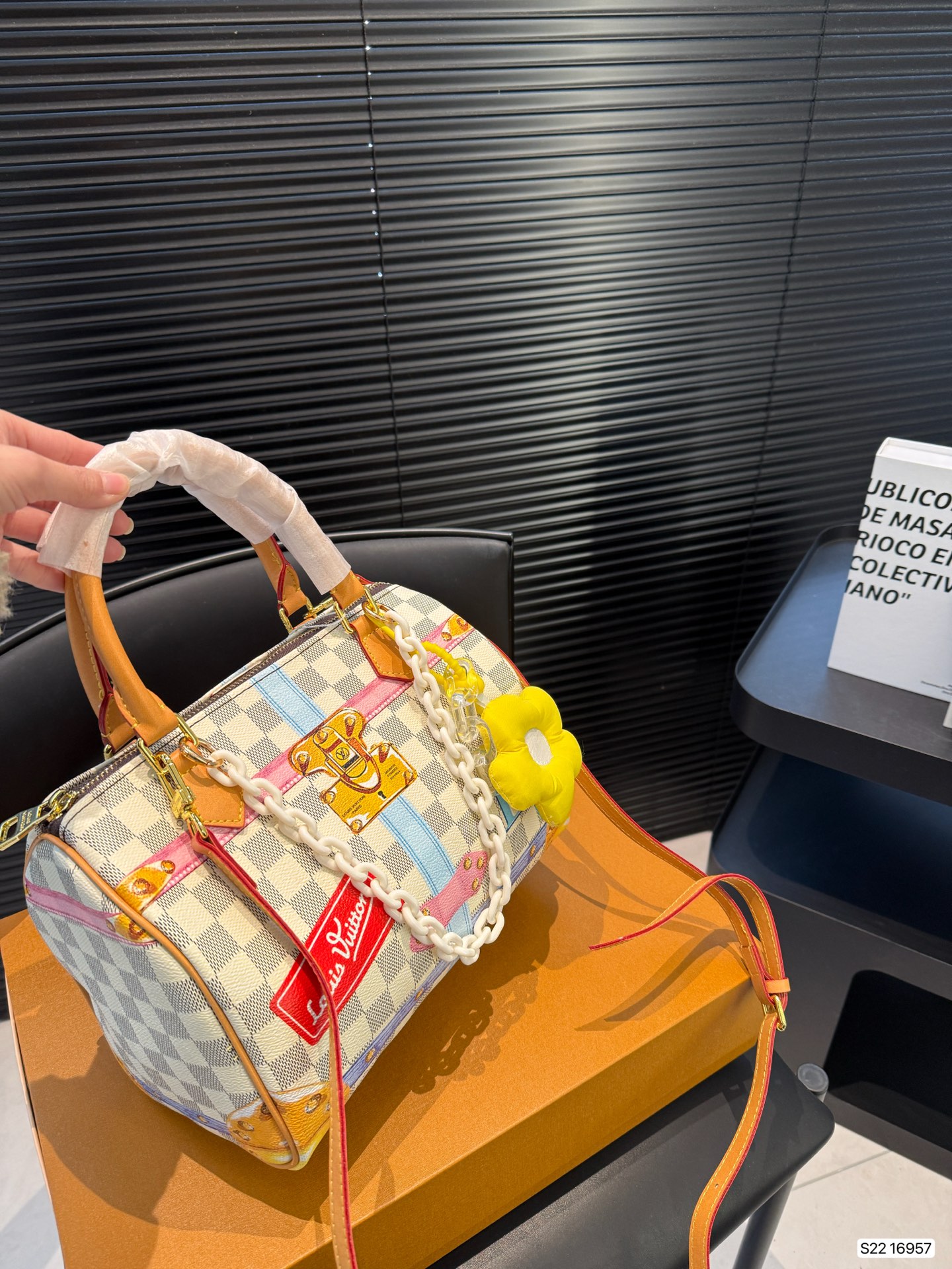 LV painted pillow bag spring and summer show series