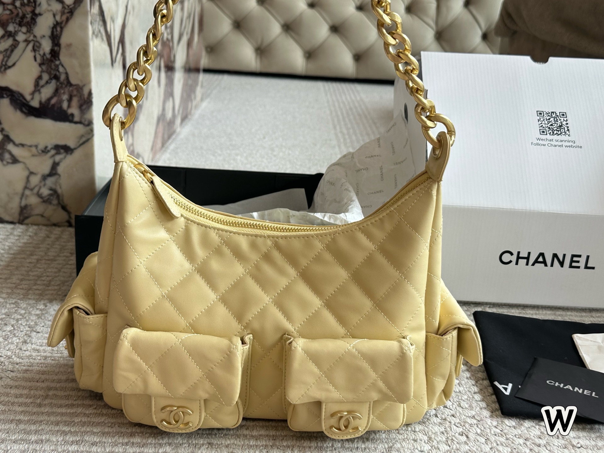 Chanel vintage bowling bag