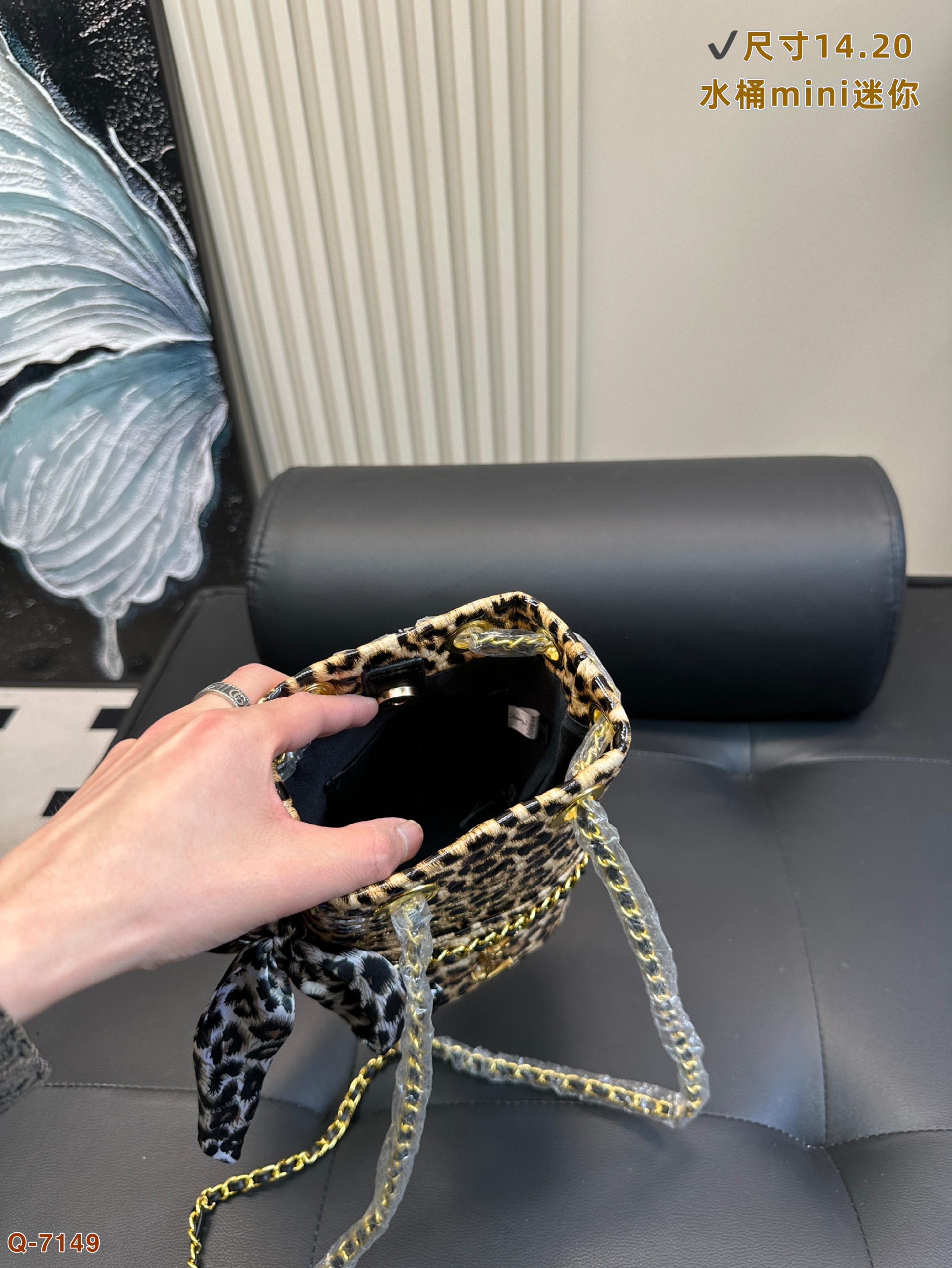 YSL Mini canoe bucket bag