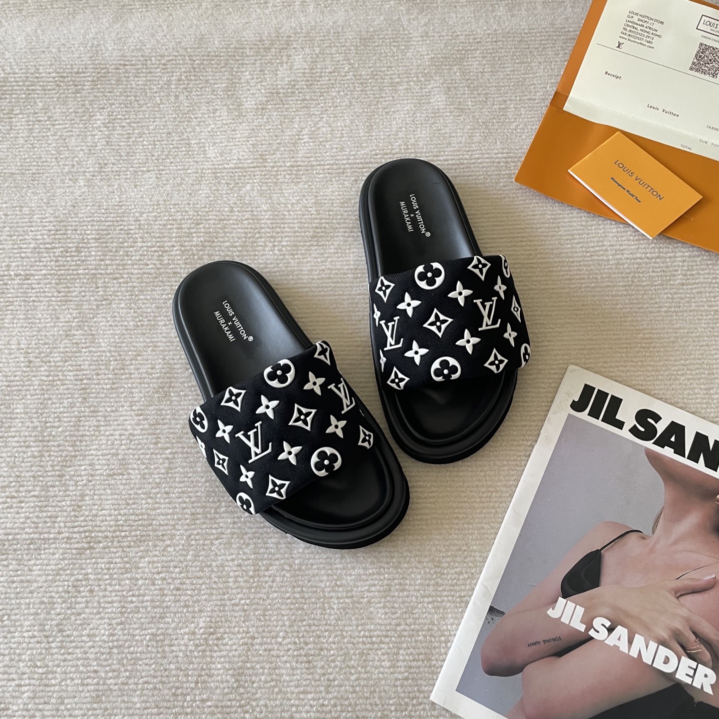 LV Early Spring Letter Buckle Sandals