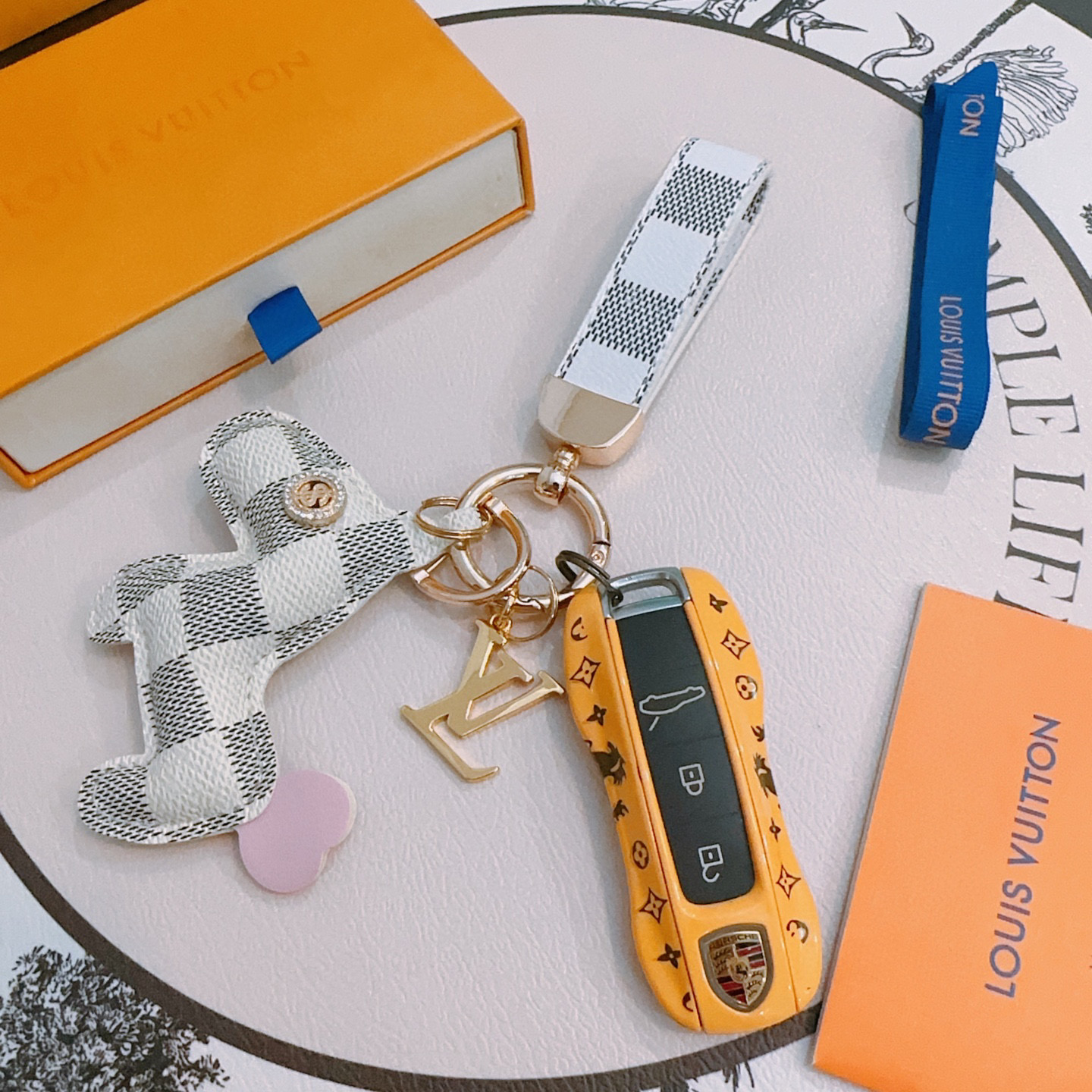 LV keychain bag buckle