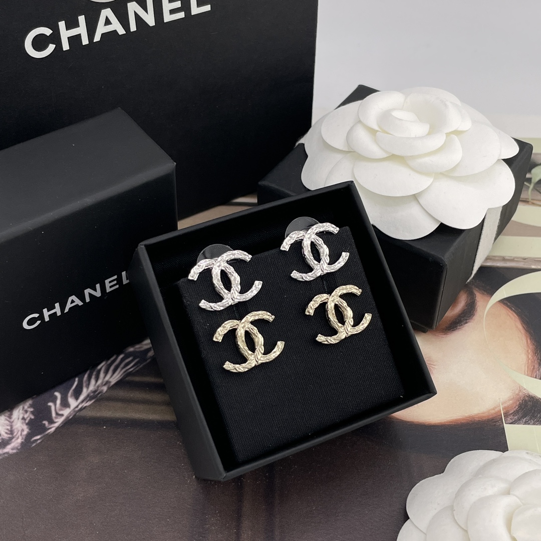 Chanel stud earrings