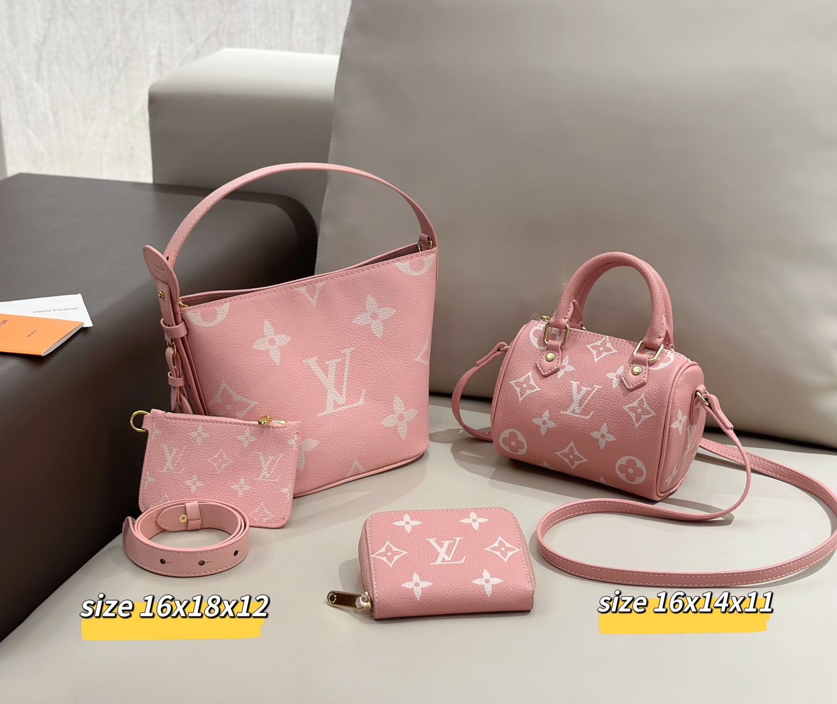 LV classic printed three-piece set