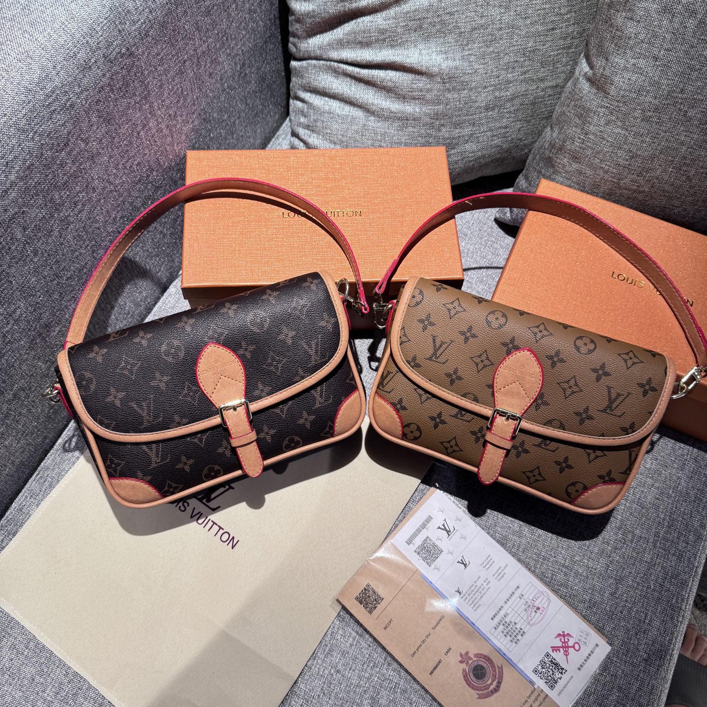 Louis Vuitton classic baguette shoulder crossbody bag