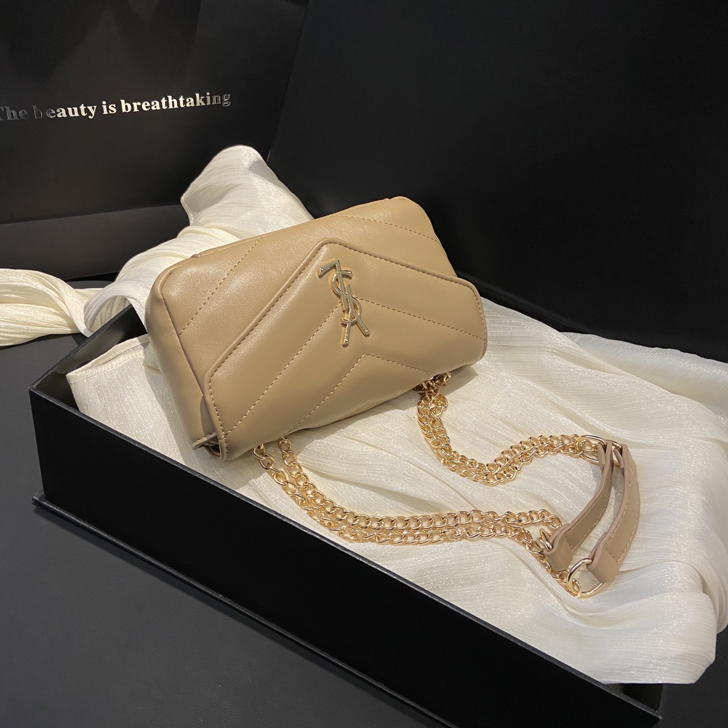 Saint Laurent small fragrance versatile chain shoulder crossbody women's armpit bag