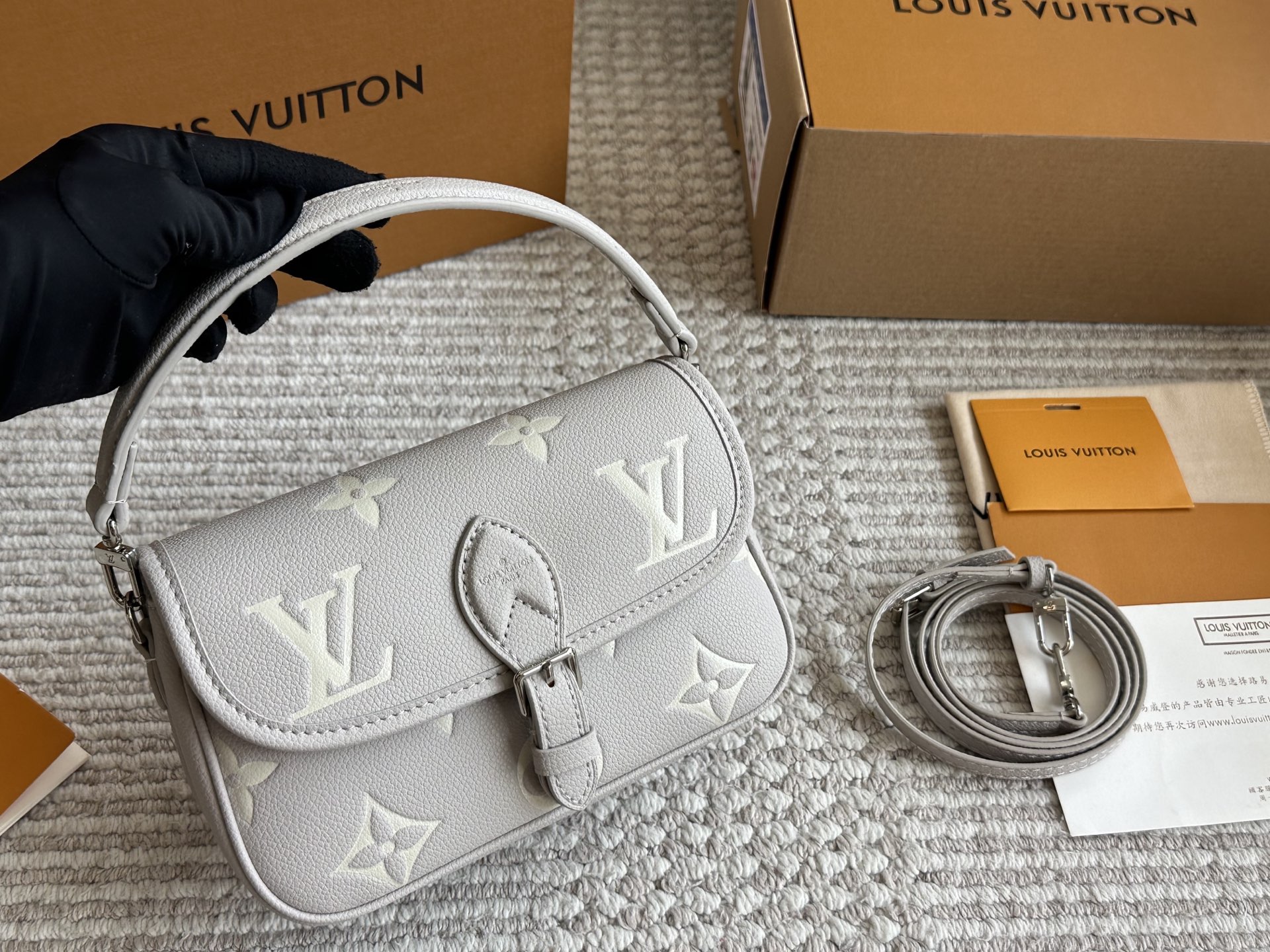LV Diane Baguette Handbag