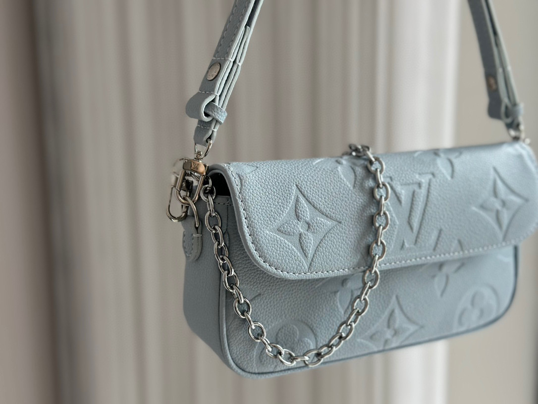 LV blue ivy woc mahjong bag