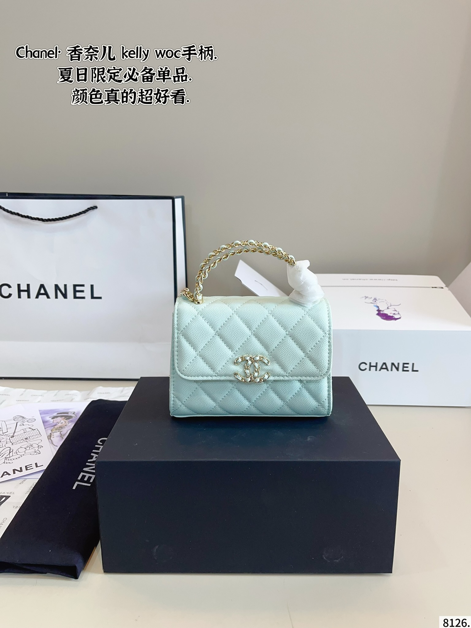 Chanel woc handle kelly bag