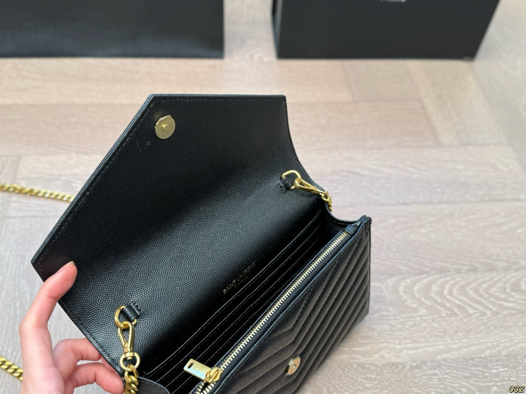 YSL envelope chain crossbody bag