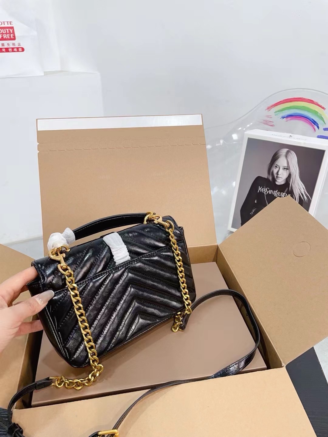 YSL COLLEGE messenger bag