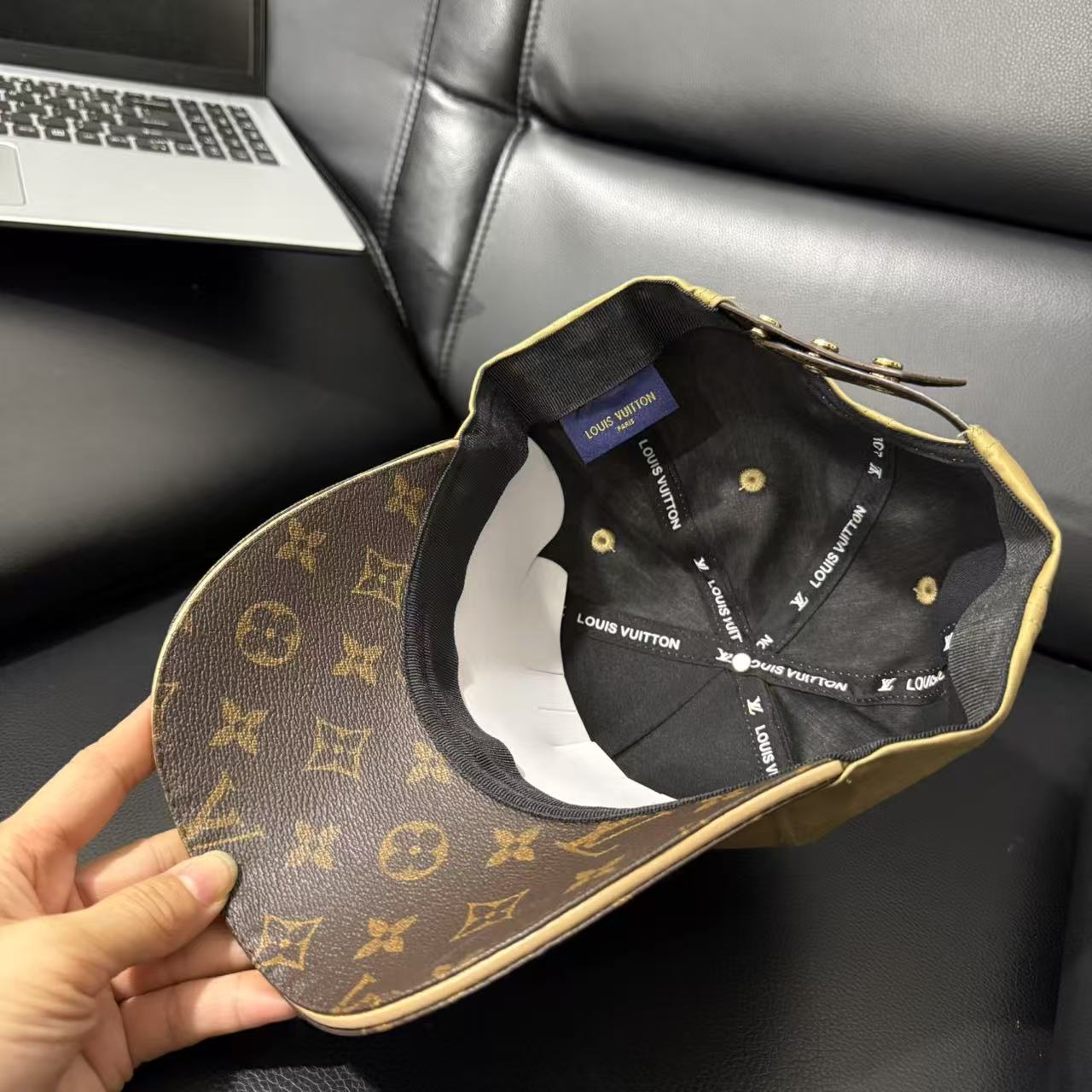 LV patchwork fashion baseball cap