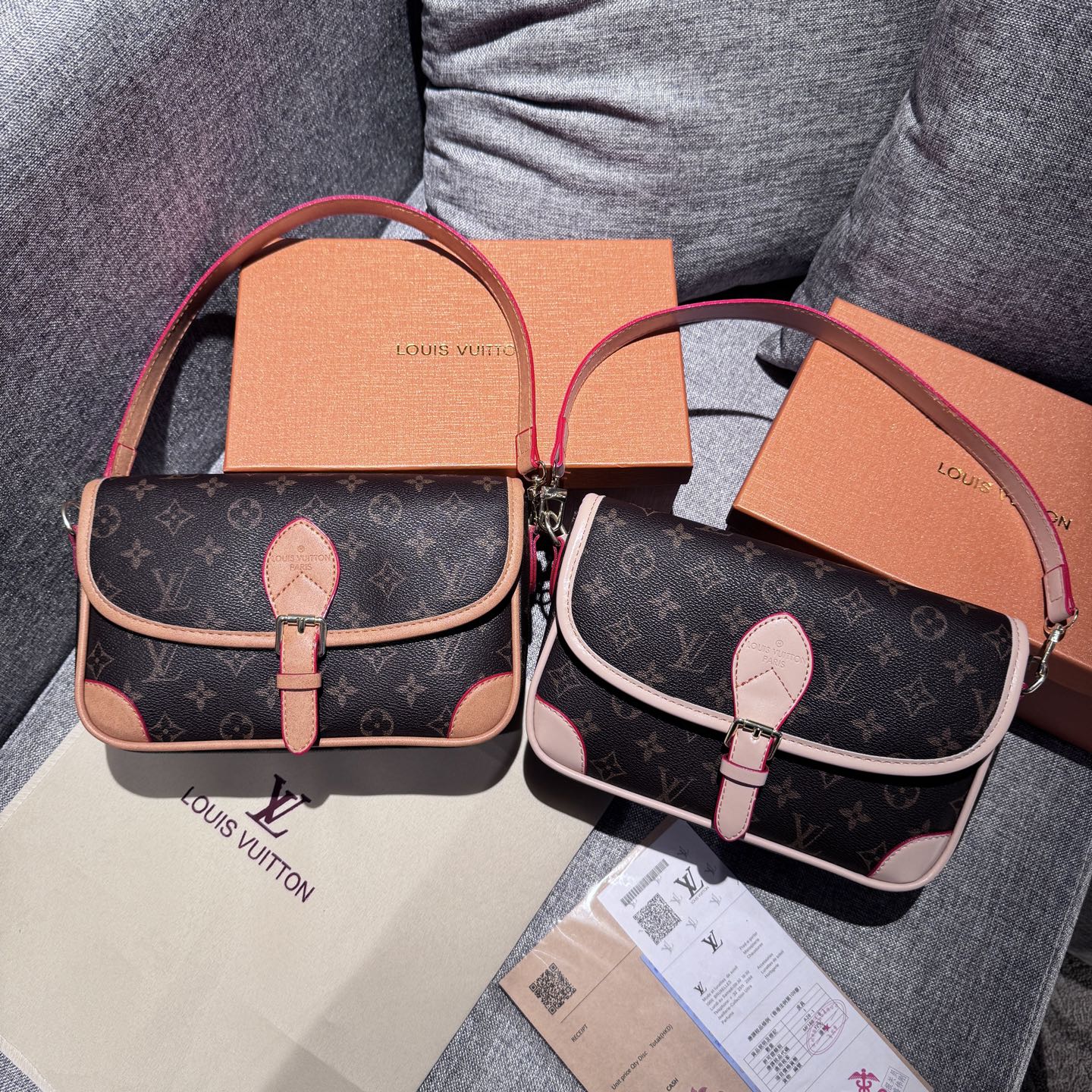 Louis Vuitton classic baguette shoulder crossbody bag