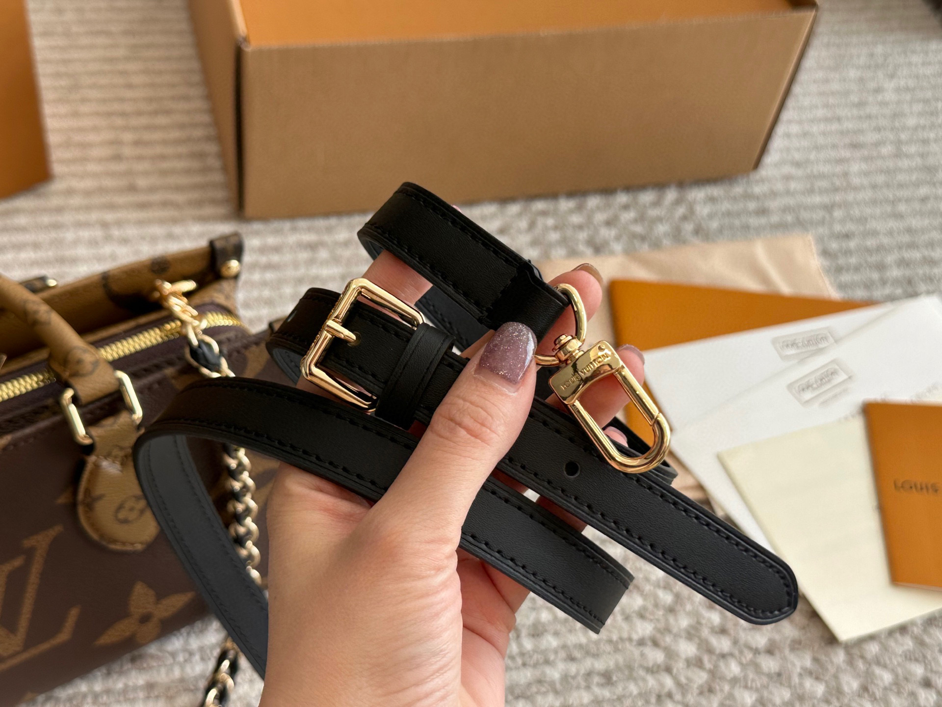 LV OnTheGo east west small tote bag