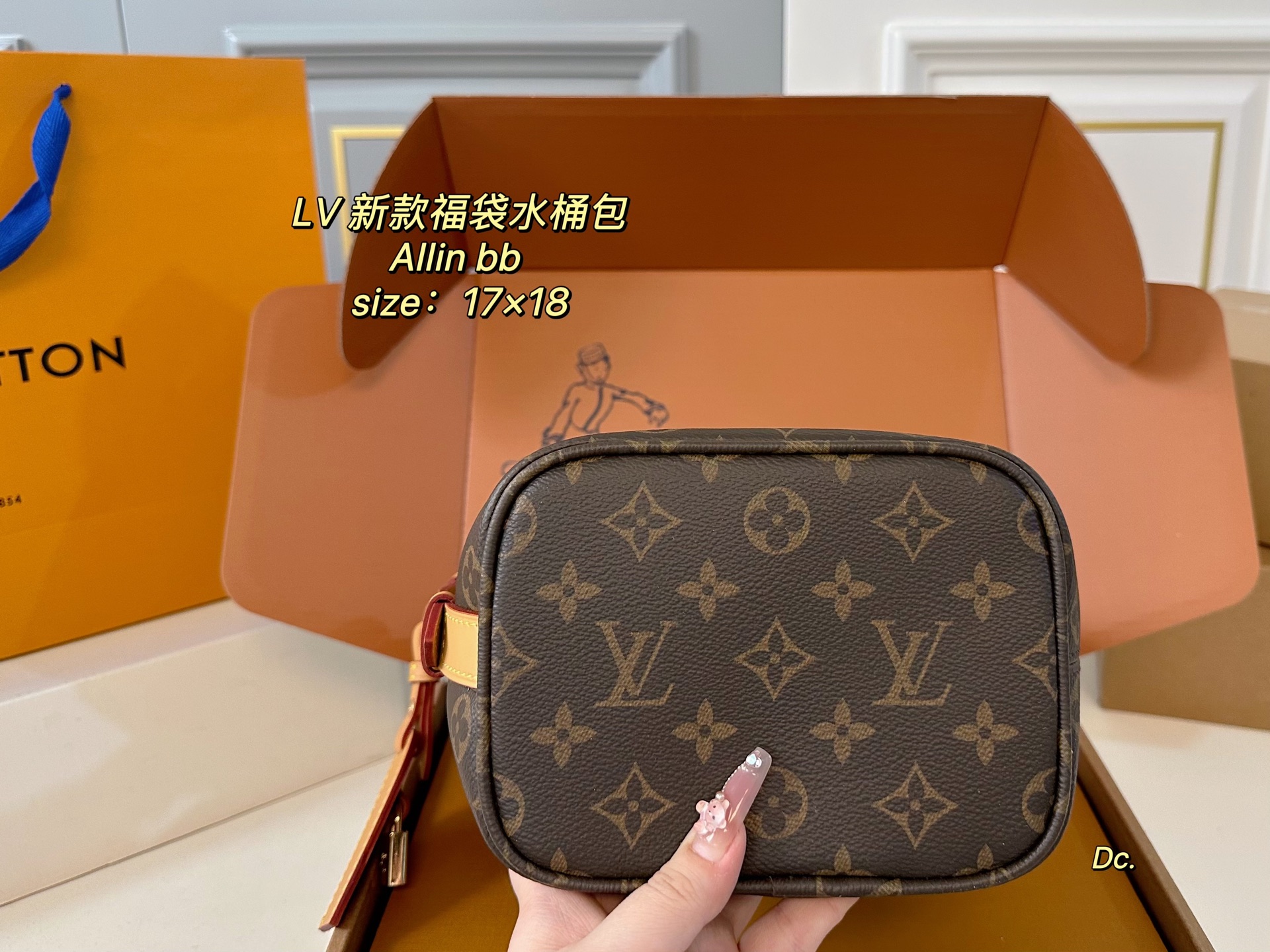 LV new Allinbb bucket bag