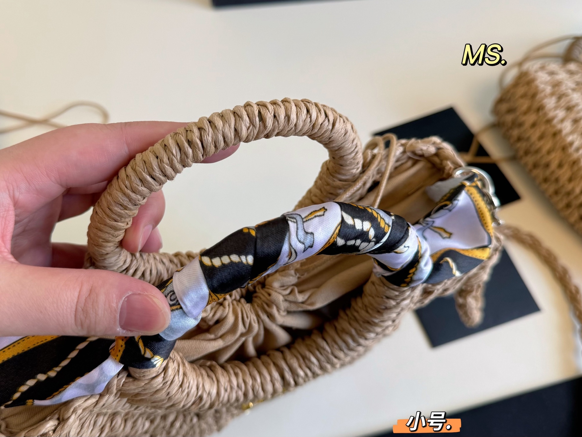 YSL new straw vegetable basket bag summer retro elegance high-end