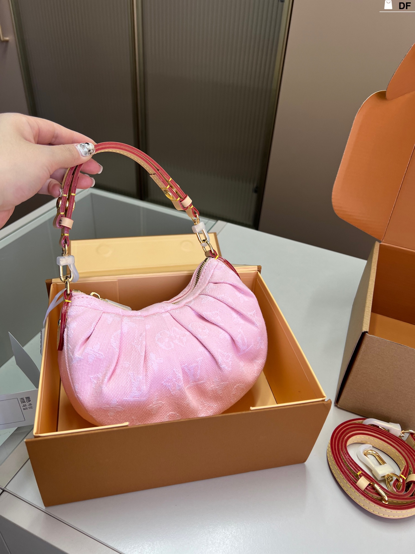 Louis Vuitton denim underarm bag