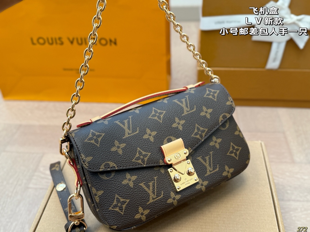 LV pochette metis east west monogram message bag
