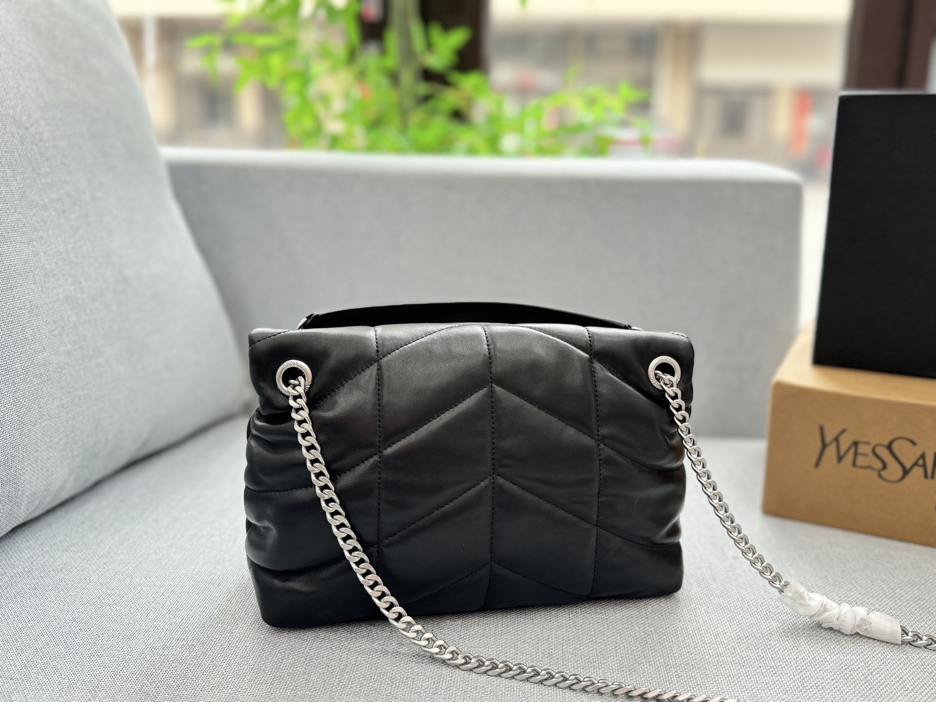 YSL LOULOU puffer shoulder crossbody bag