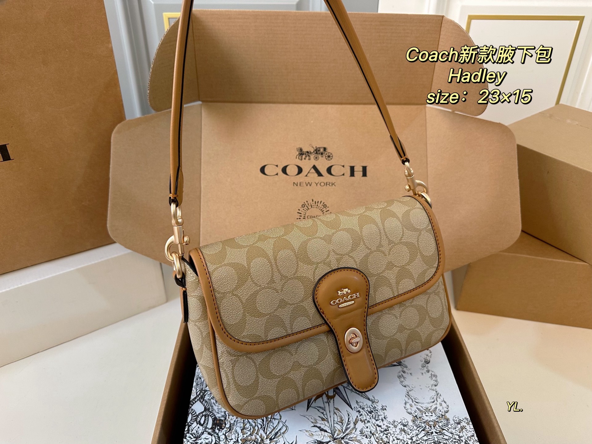 COACH new Hadley underarm bag