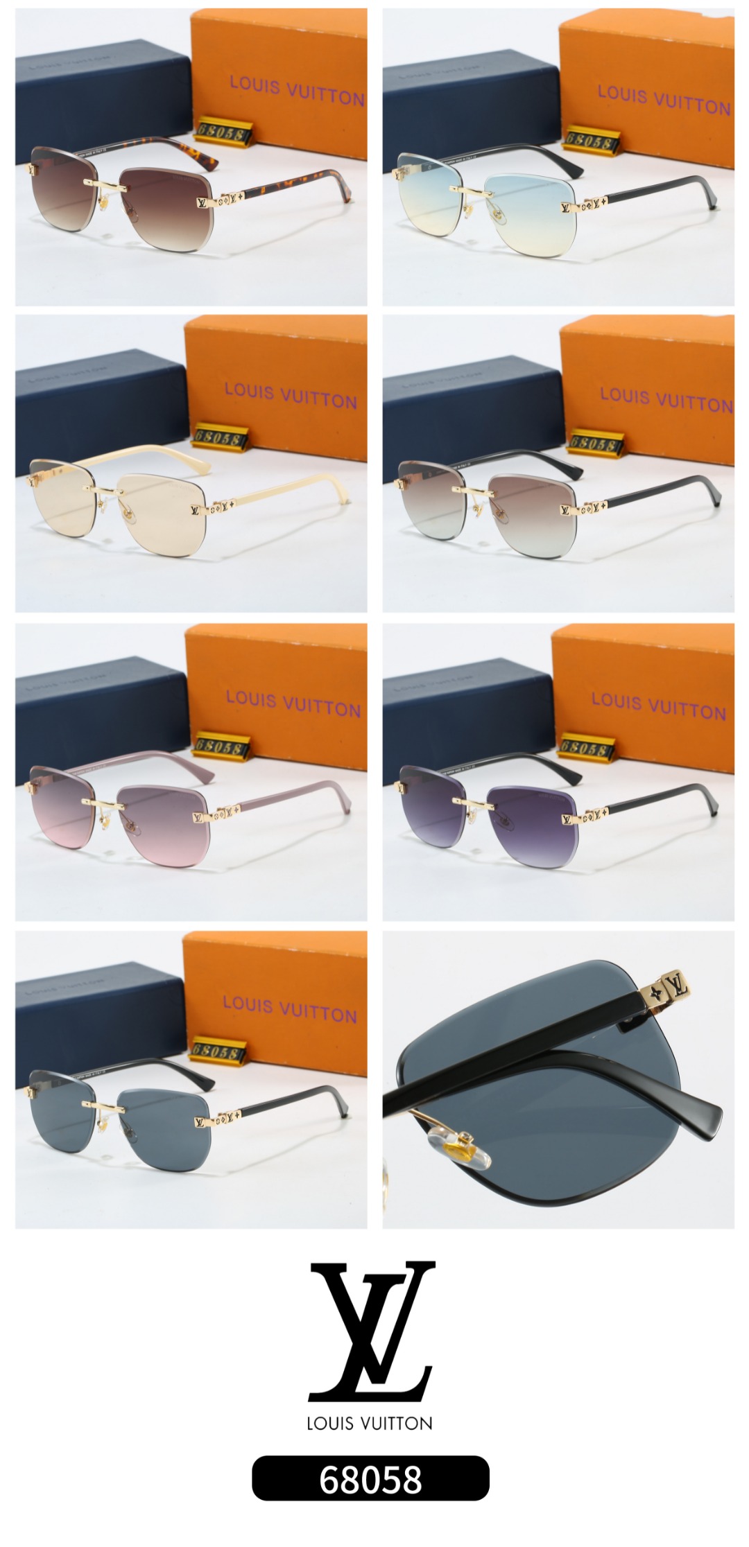 LV simple fashion sunglasses