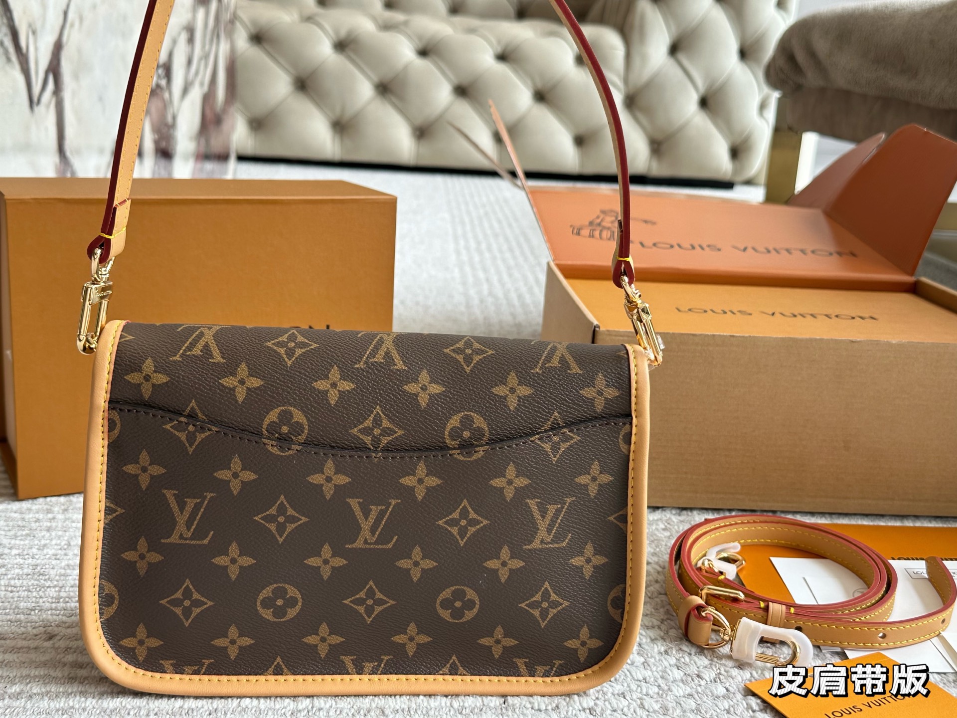 LV classic fashion baguette bag