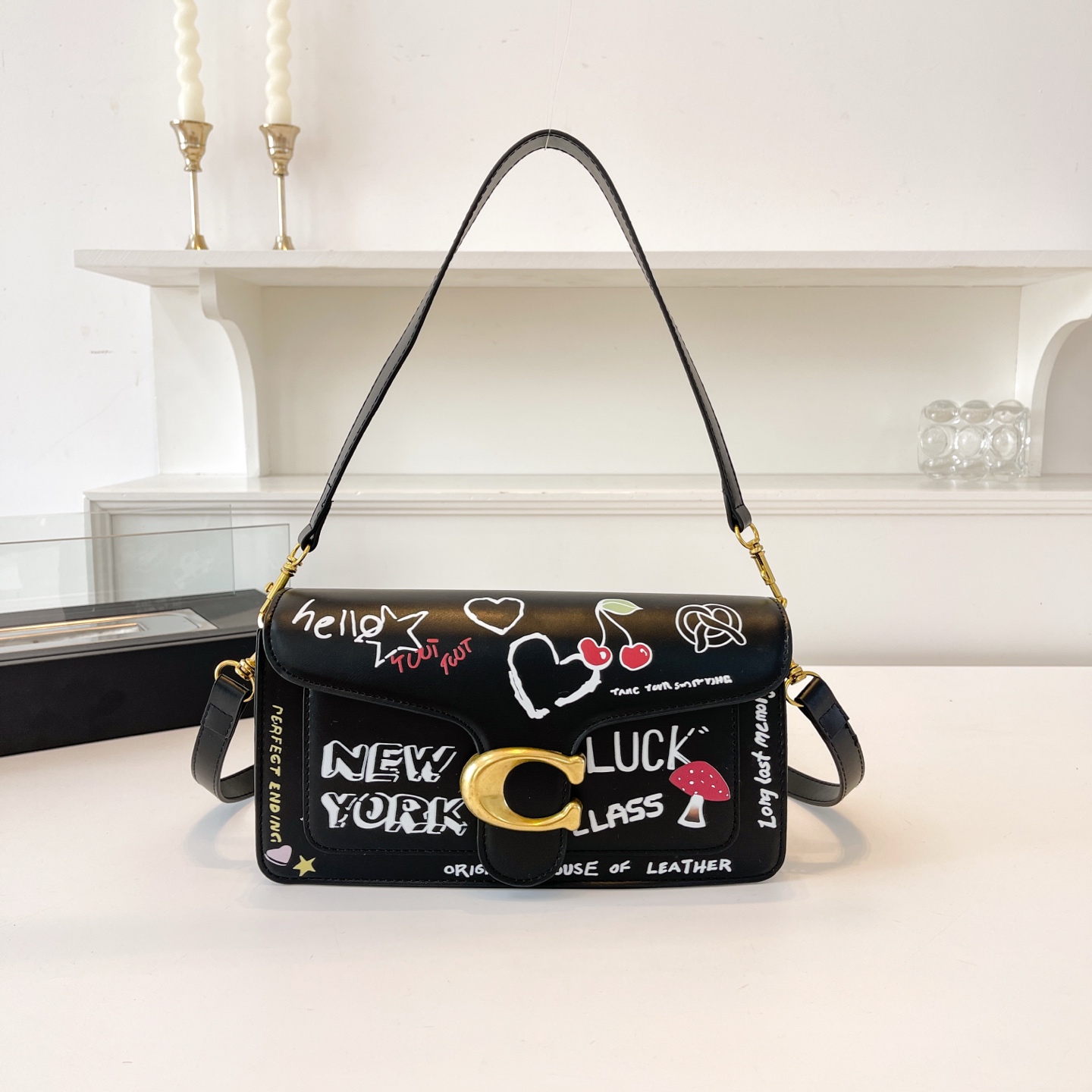 Coach Women's Printed Shoulder Bag Crossbody Bag Commuting