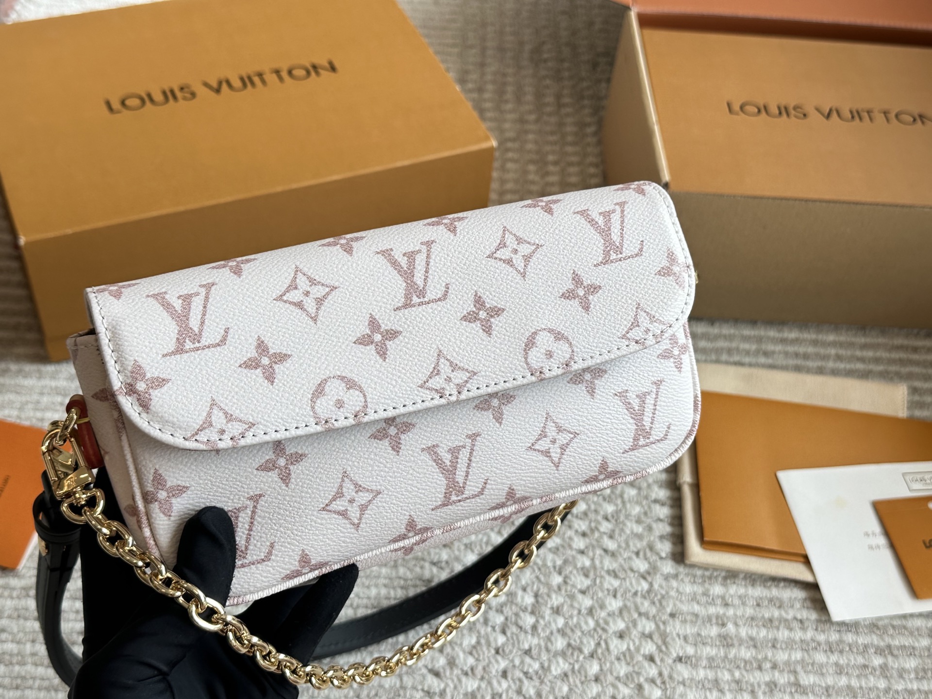 LV's popular Ivy Woc Mahjong bag