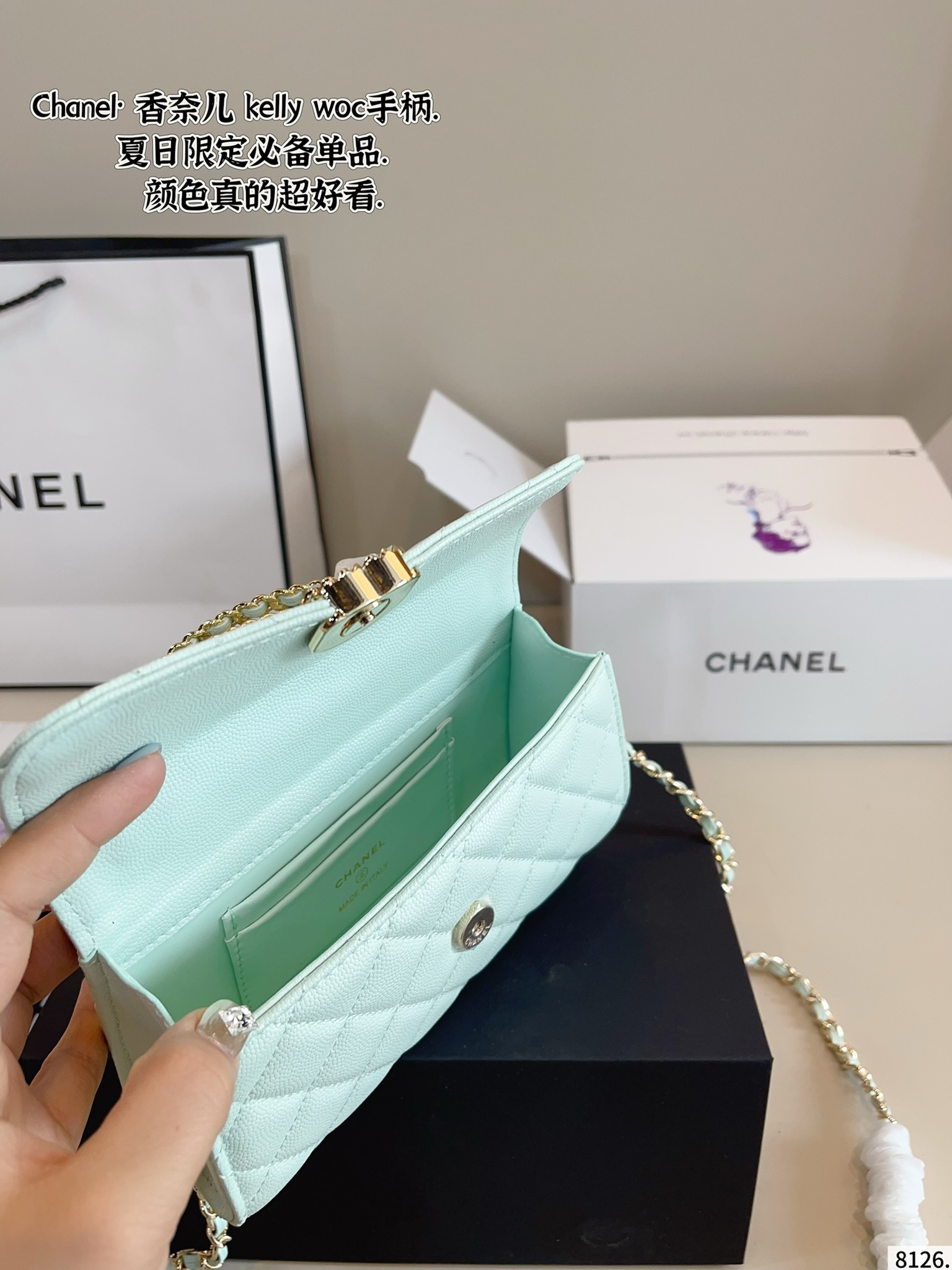 Chanel woc handle kelly bag