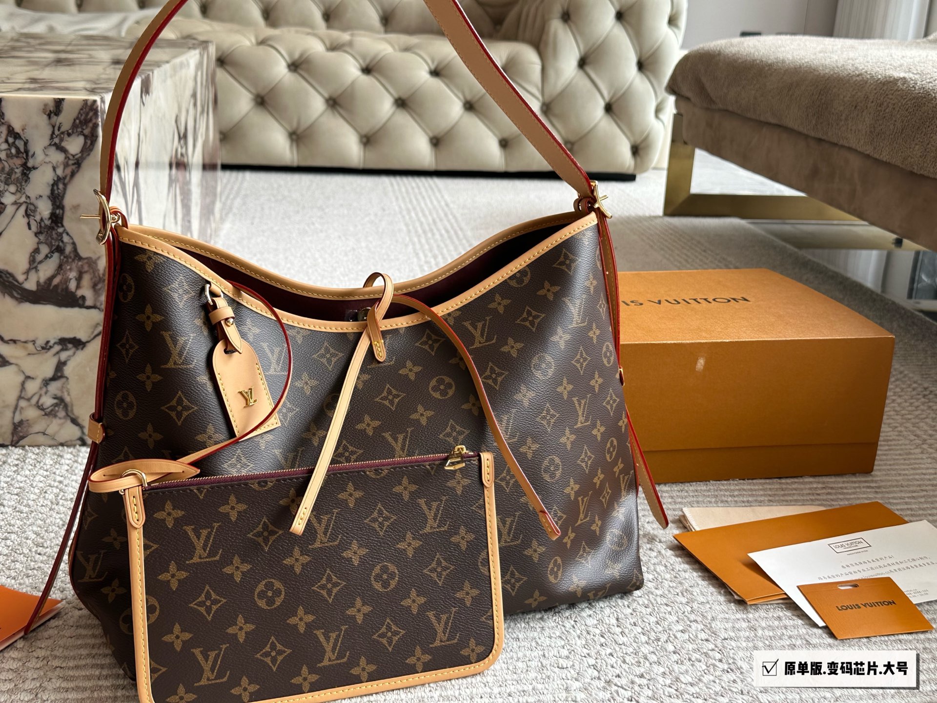 LV Carryall new commuter bag original top-grade