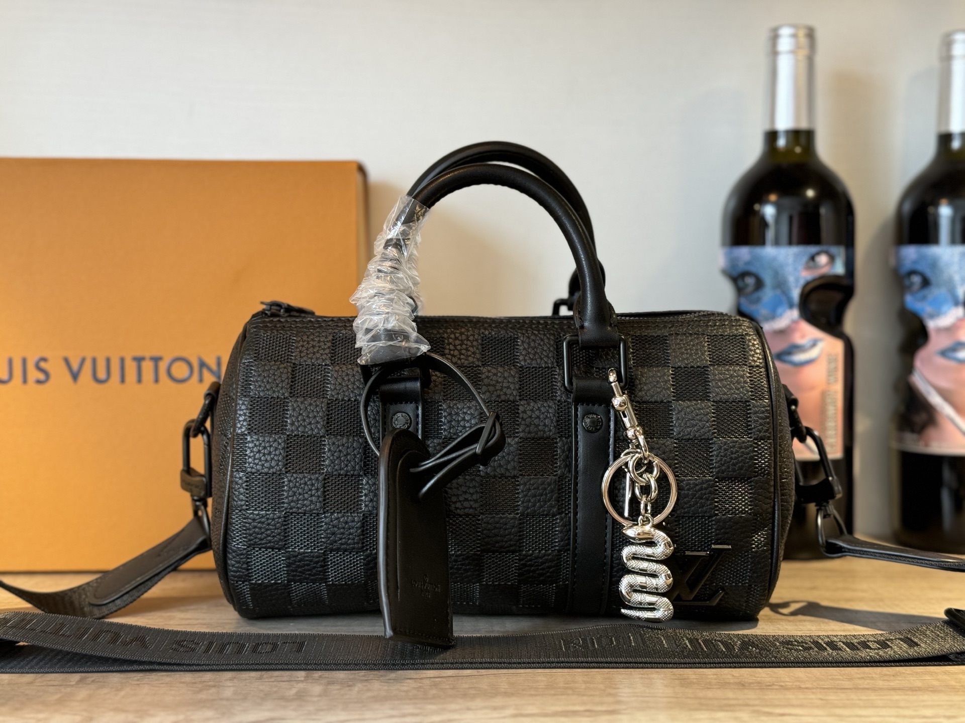 Prada Men's handbag for both hand and shoulder use