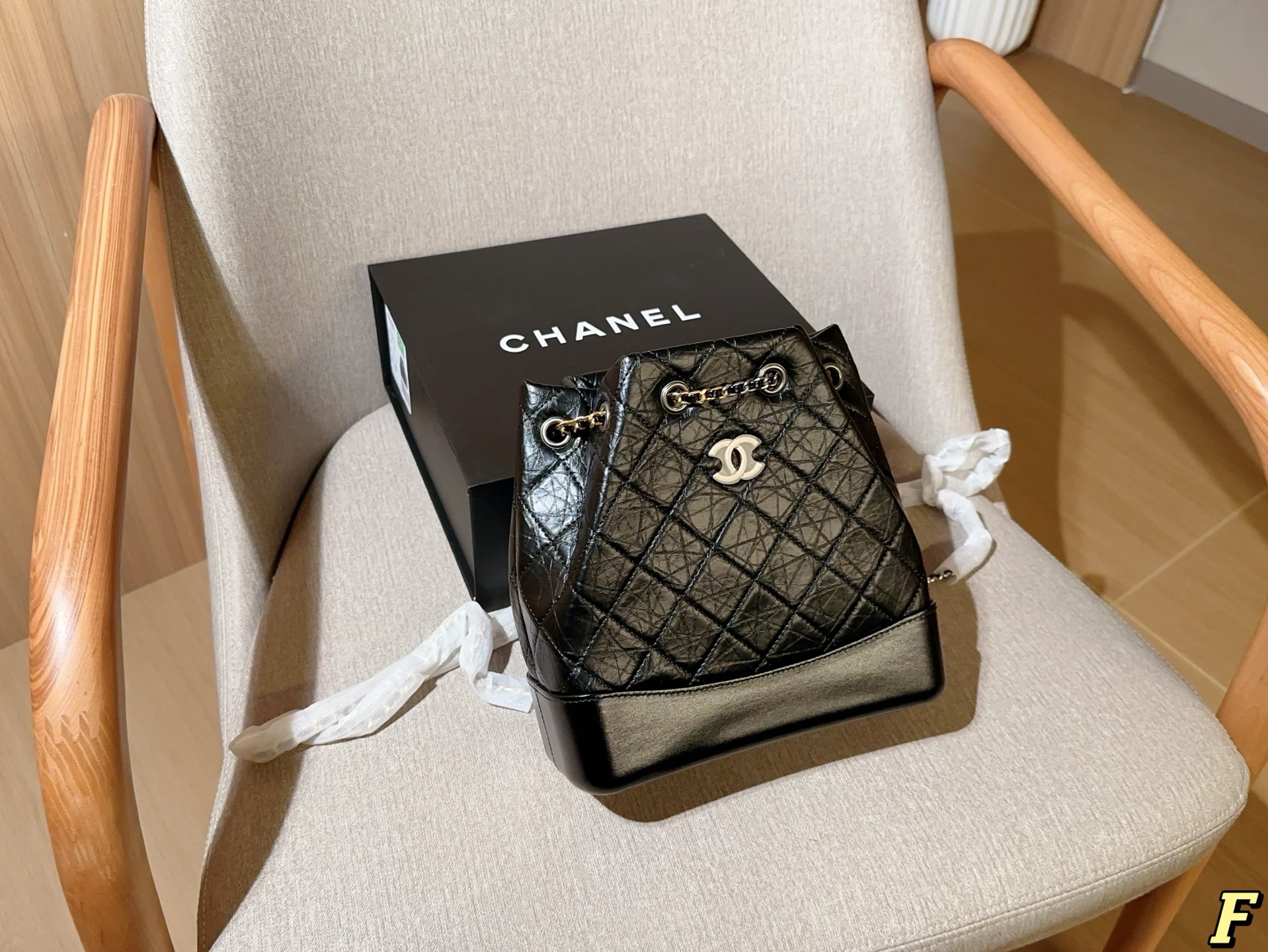 Chanel gabrielle stray pull-out backpack