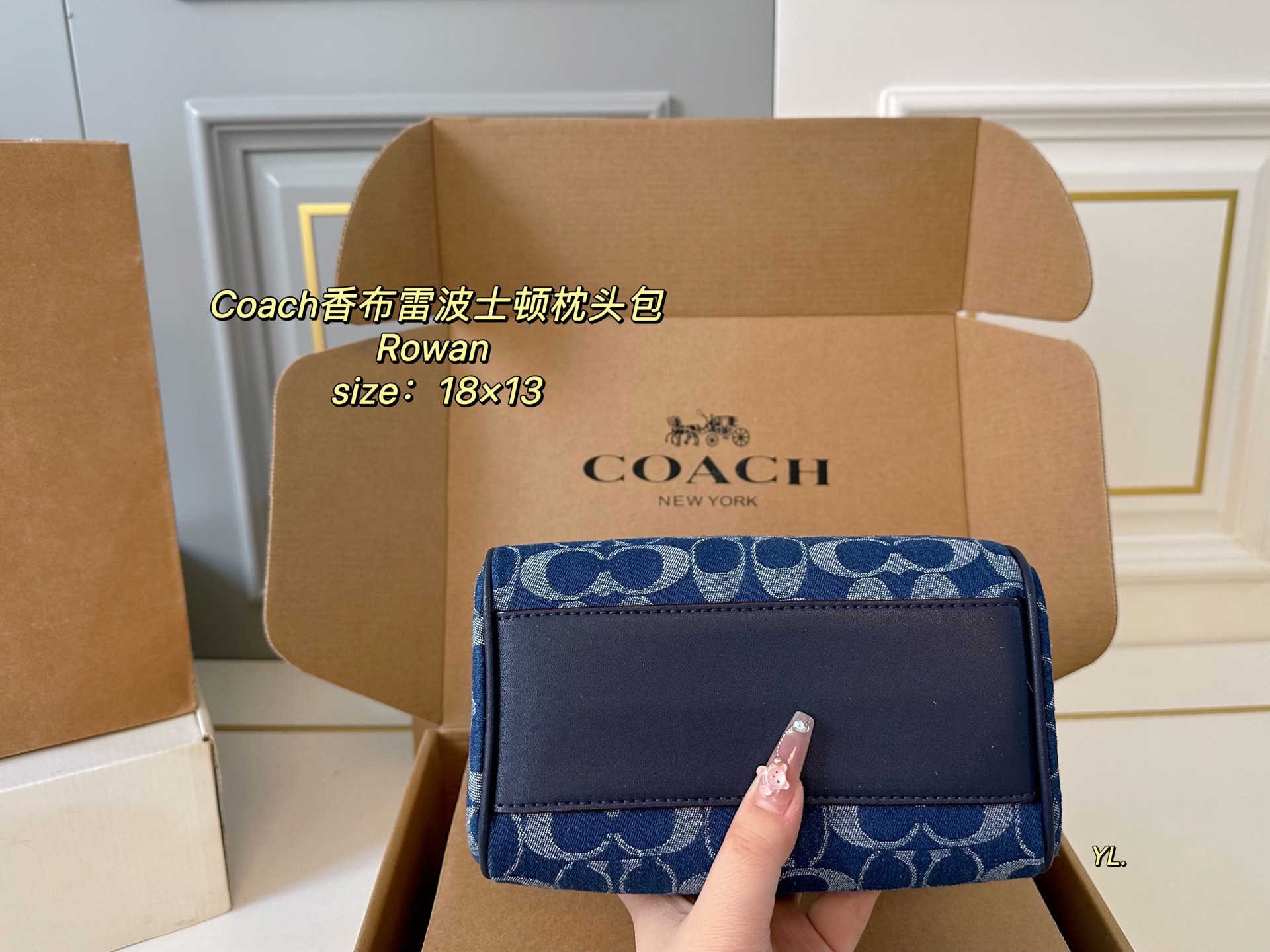 Coach's new Chambray Rowan Boston pillow bag
