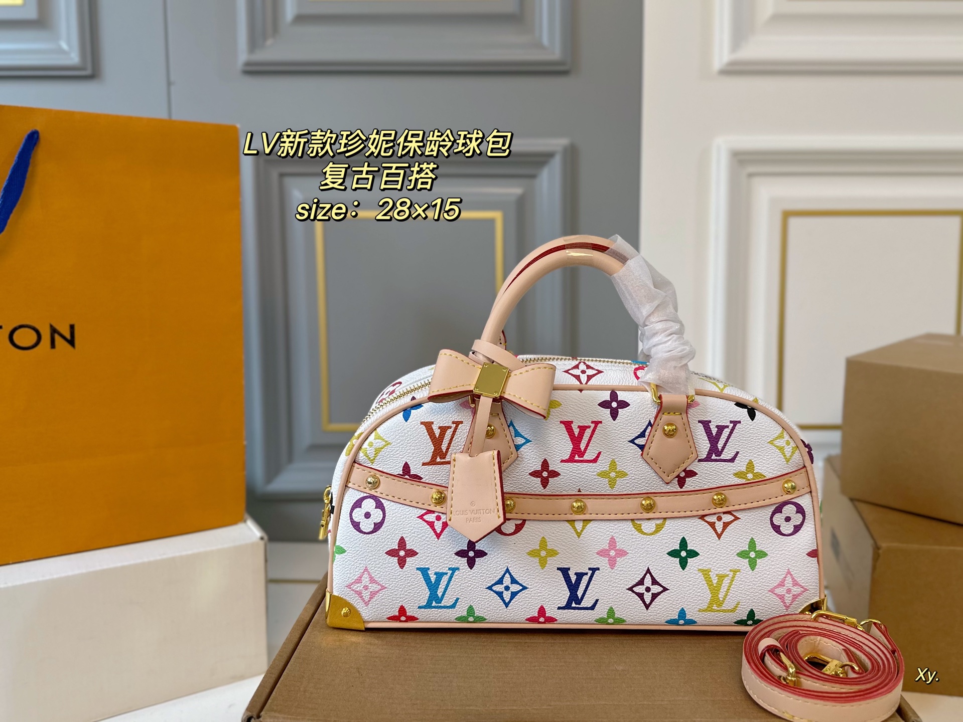 LV old flower Jenny bowling bag
