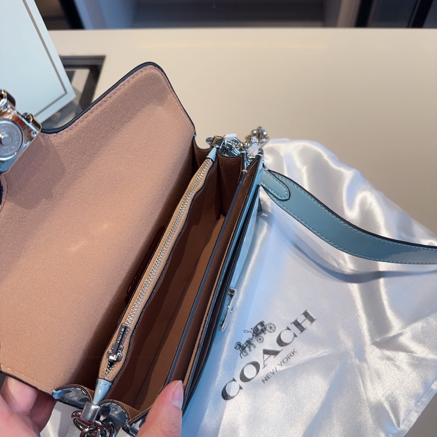 Coach's new patent leather embossed Dionysus bag tall version