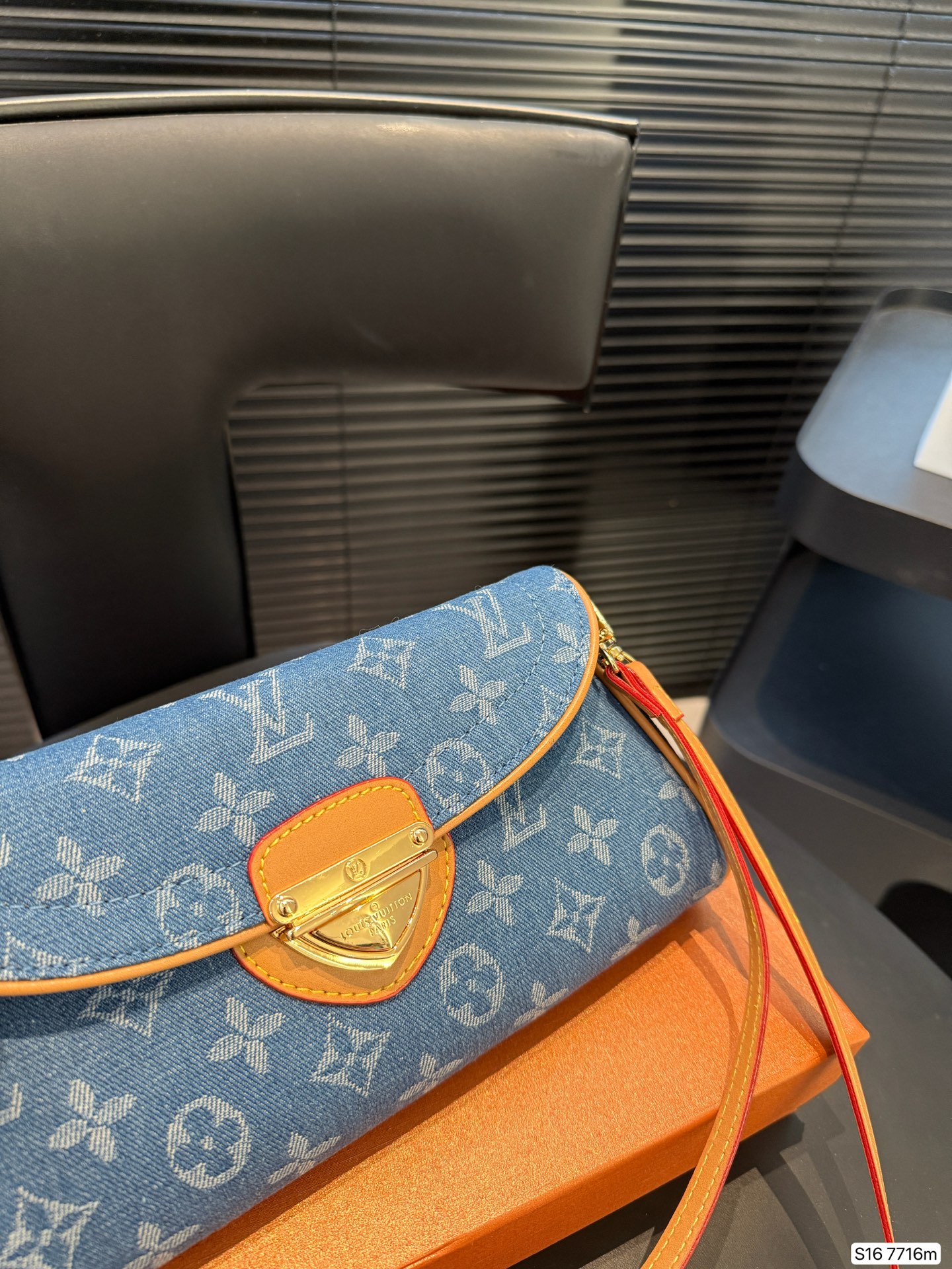 LV denim underarm bag crossbody bag