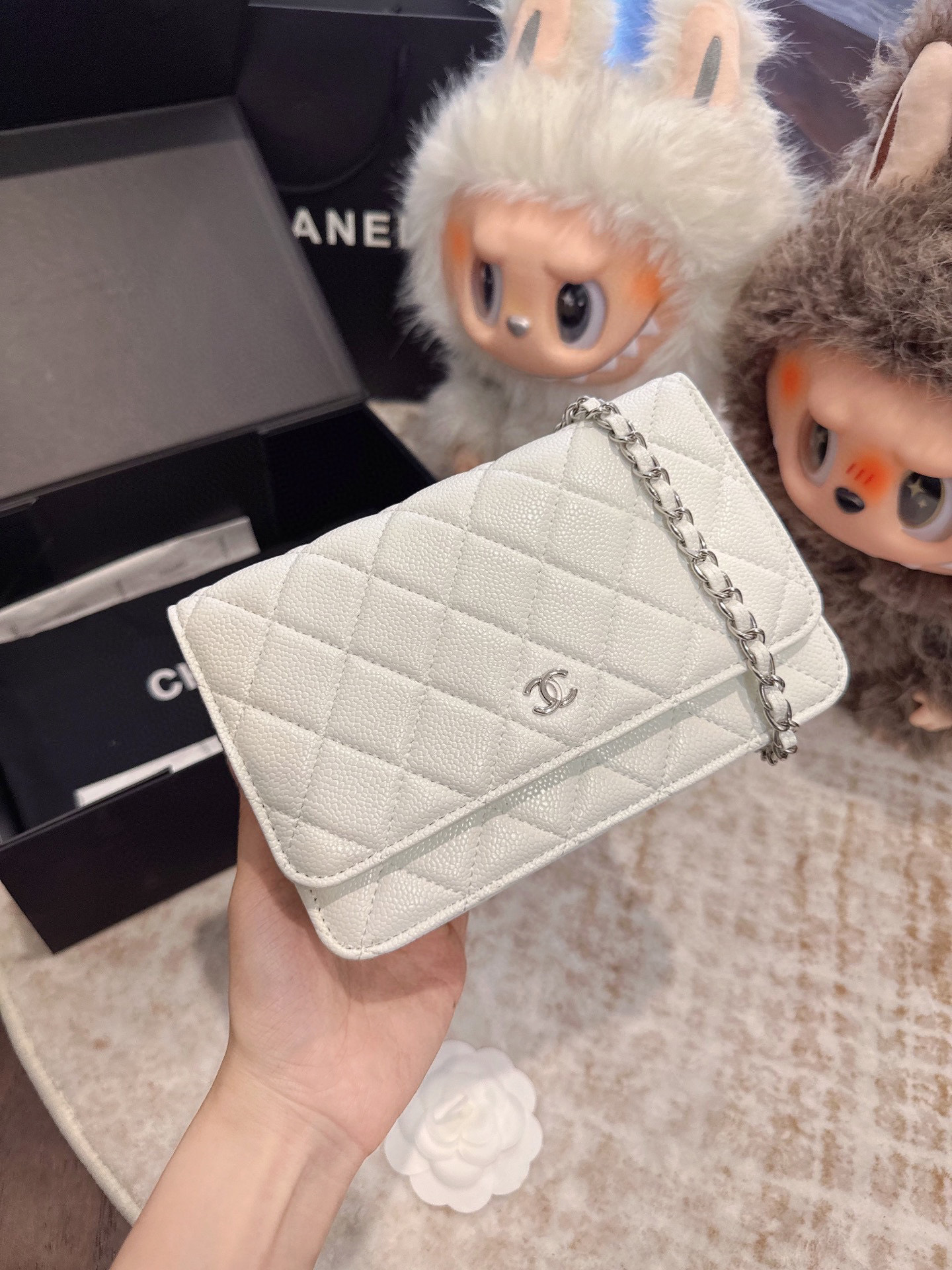 Chanel woc shoulder crossbody chain bag