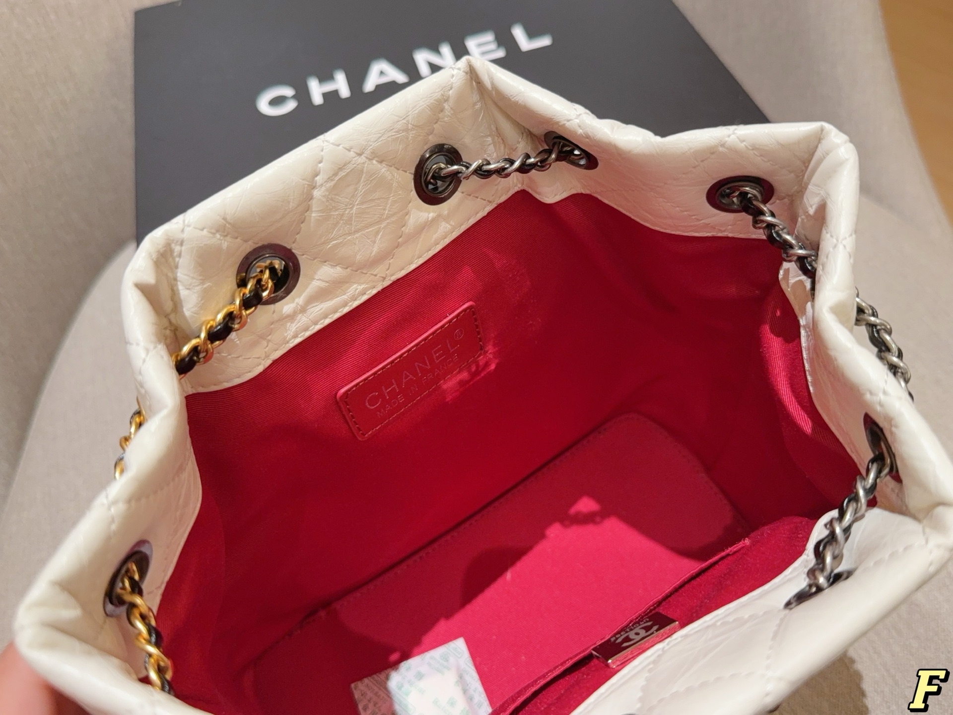 Chanel gabrielle stray pull-out backpack