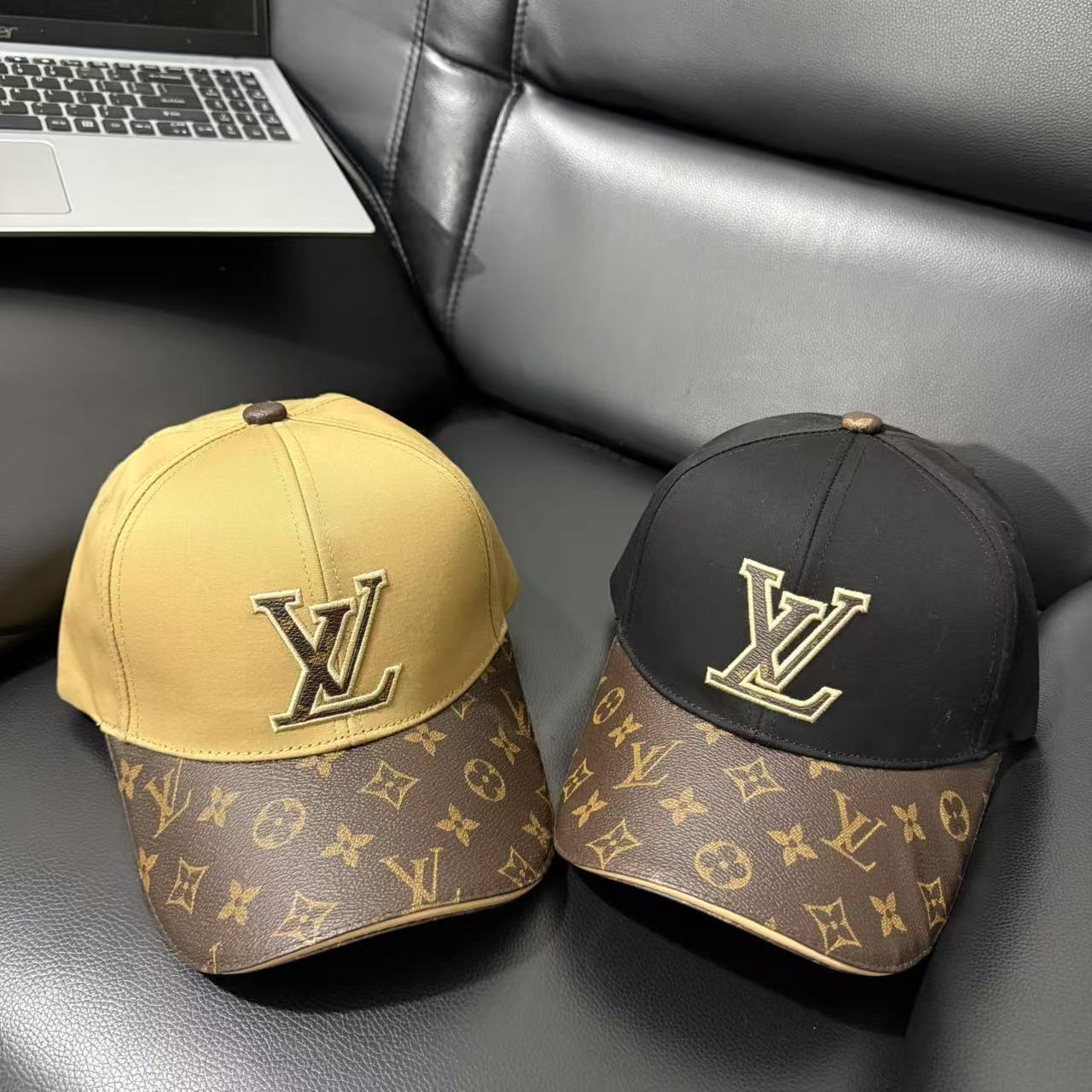 LV patchwork fashion baseball cap
