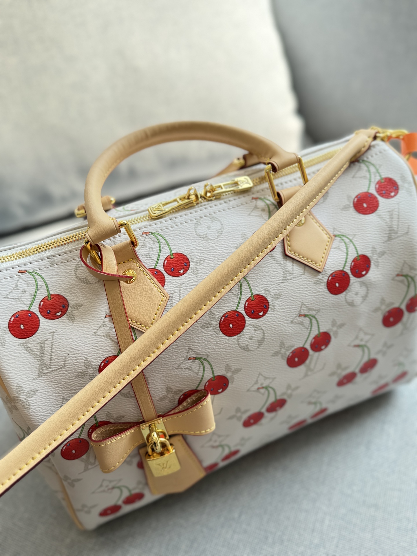 LV xTakashi Murakami cherry Pillowcase