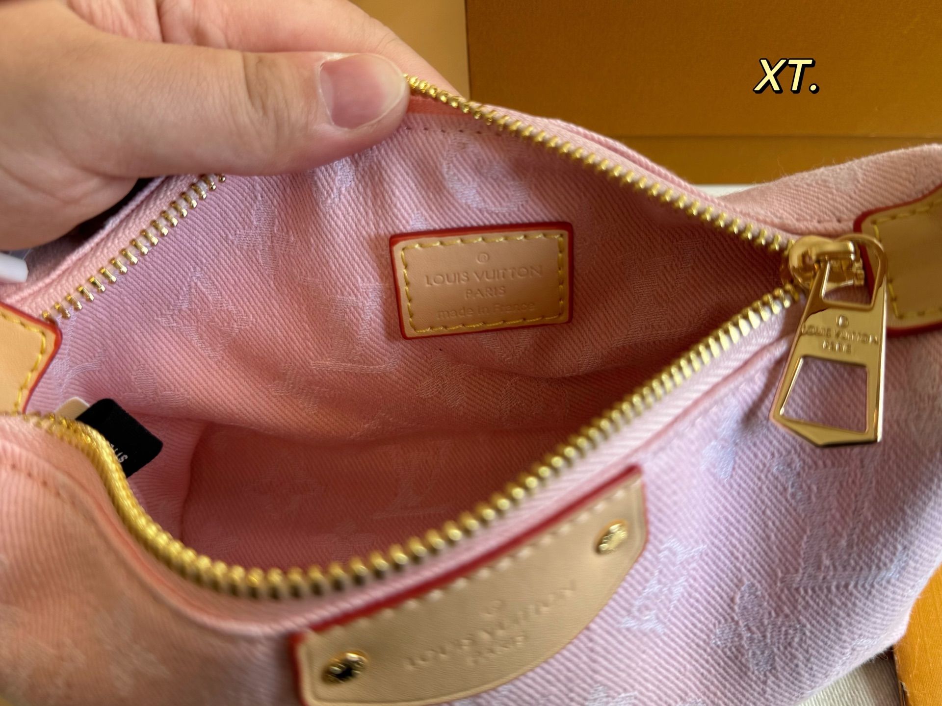 LV new denim lunch box bag