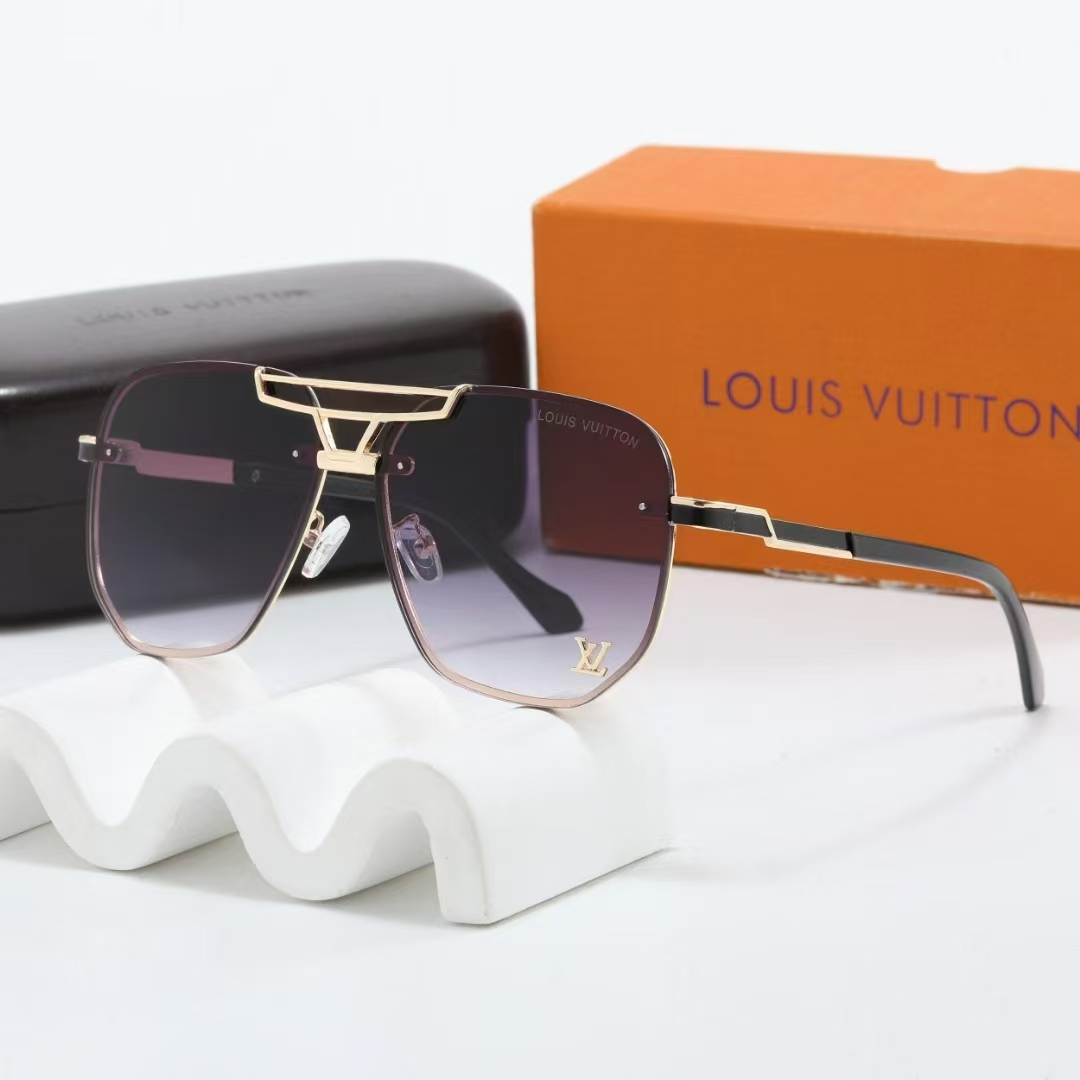 LV sunglasses are slim and versatile