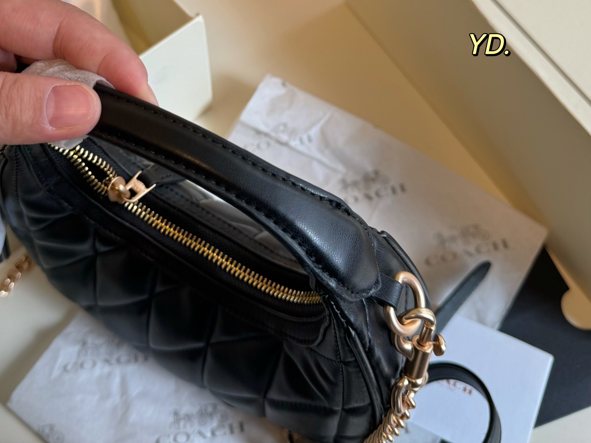 Coach's new Carmen mini crescent armpit bag