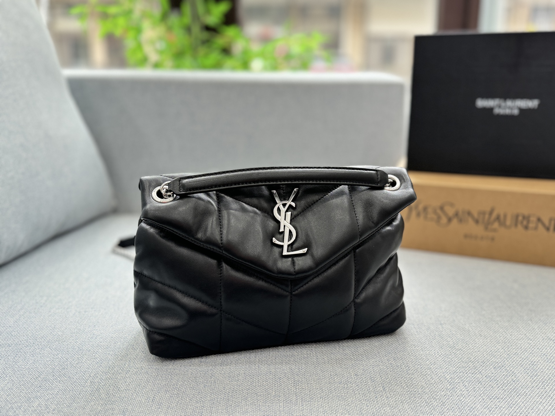 YSL LOULOU puffer shoulder crossbody bag