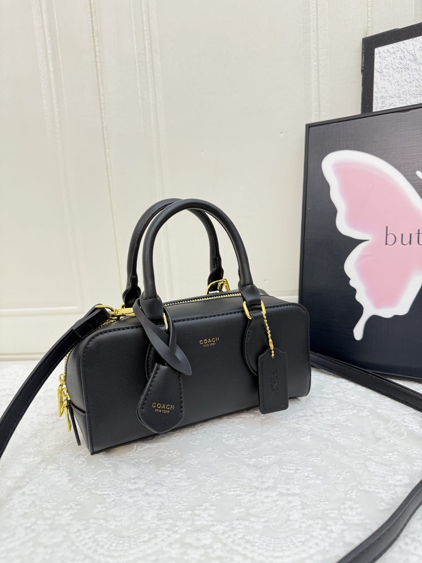 Coach temperament versatile small square bag European and American retro crossbody handbag