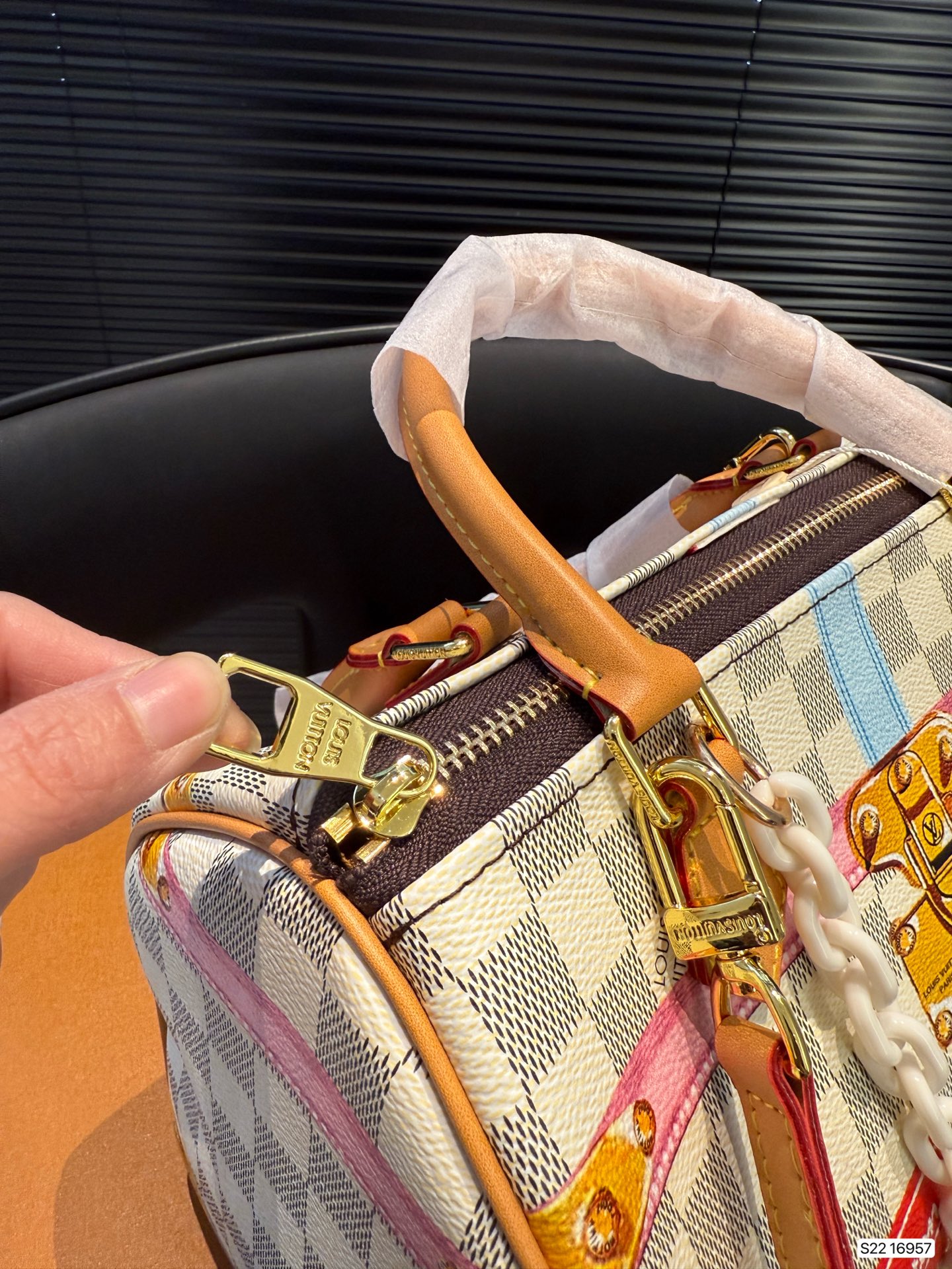 LV painted pillow bag spring and summer show series