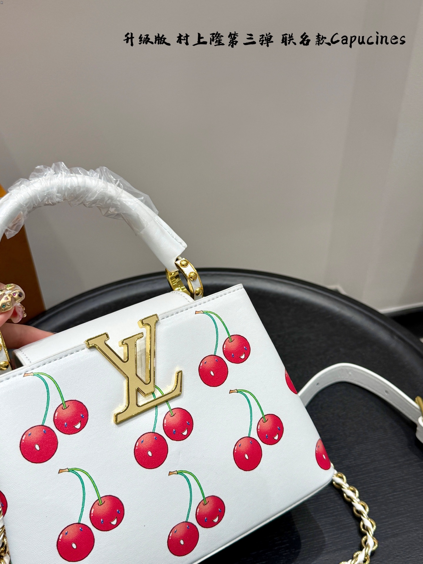 LV capucines cherry handbag