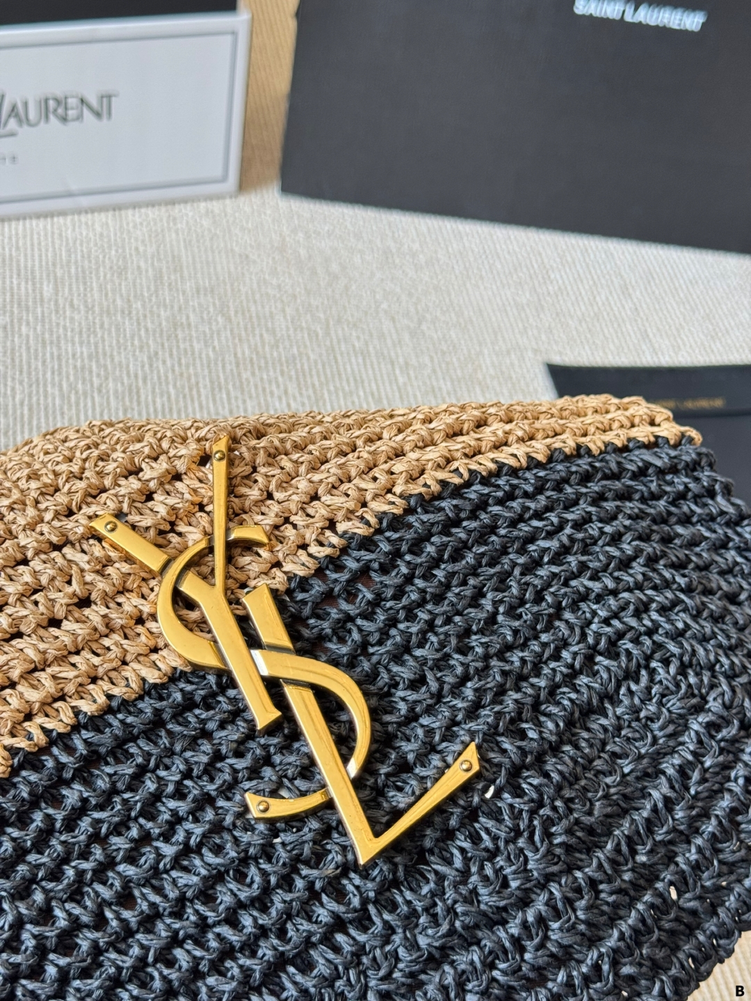 YSL woven tote bag is lightweight and practical