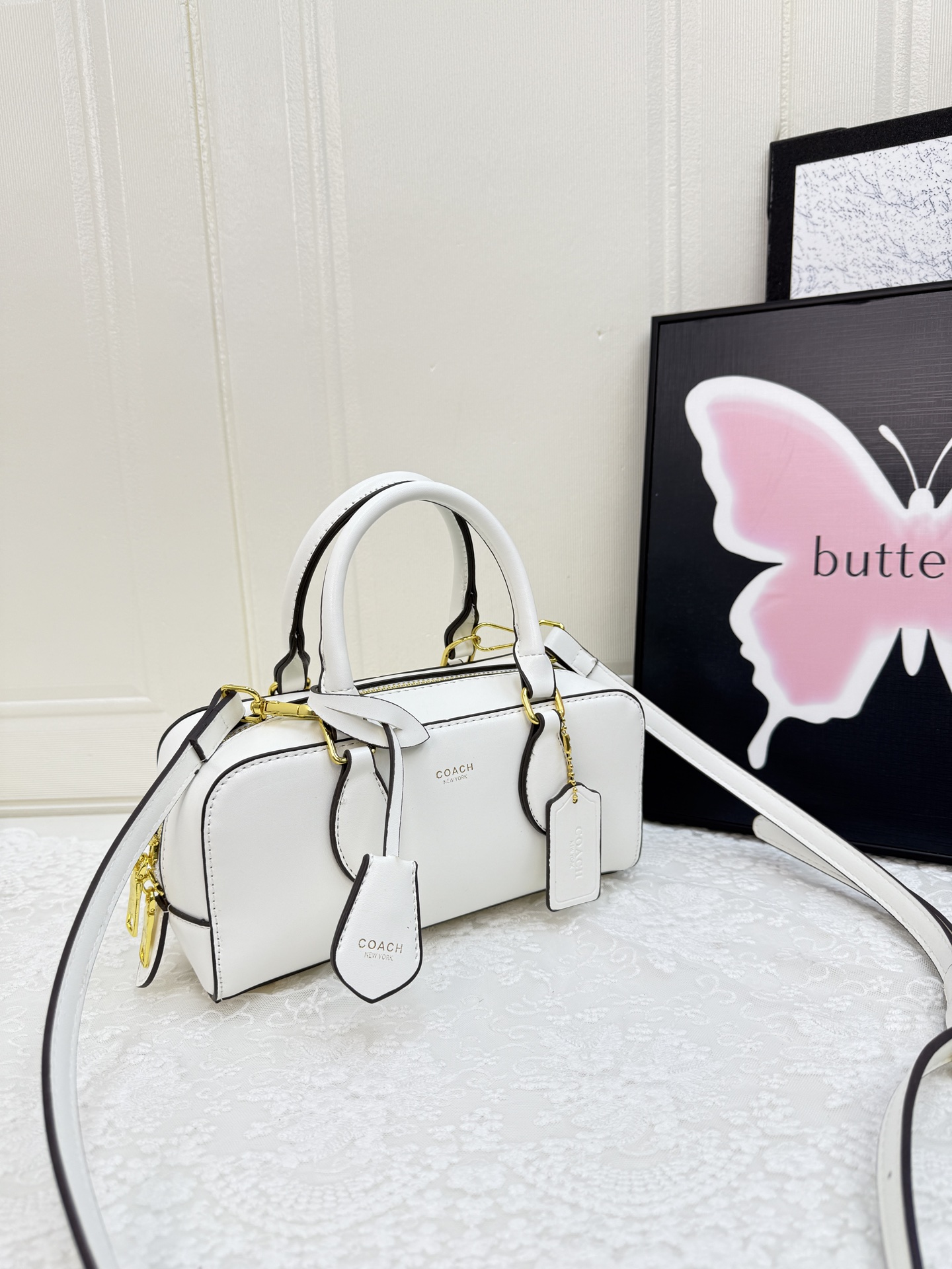 Coach temperament versatile small square bag European and American retro crossbody handbag