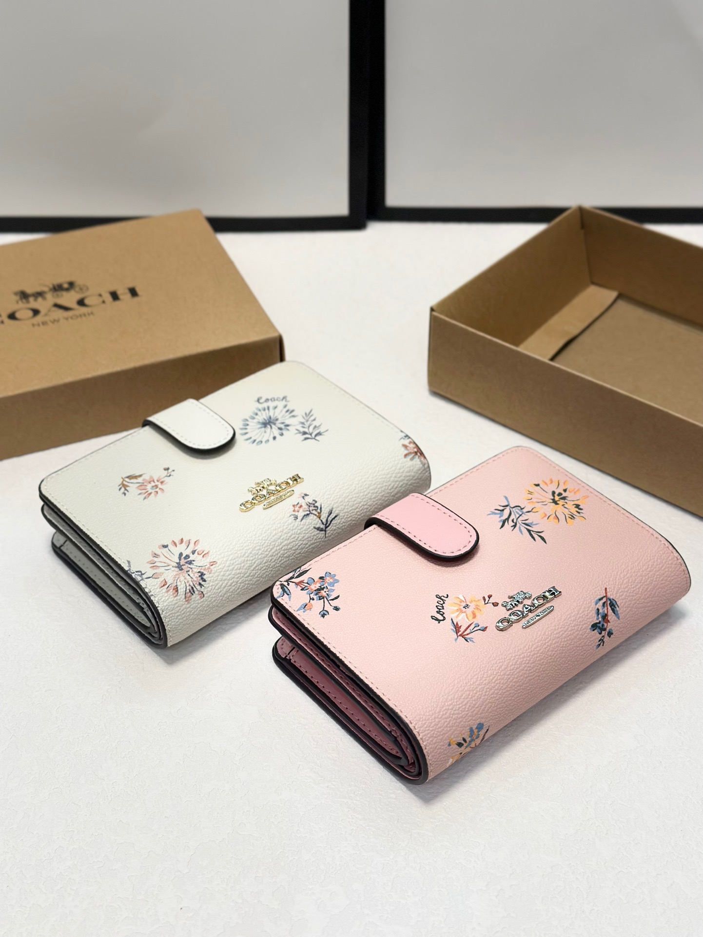 Coach Printed Card Holder Wallet